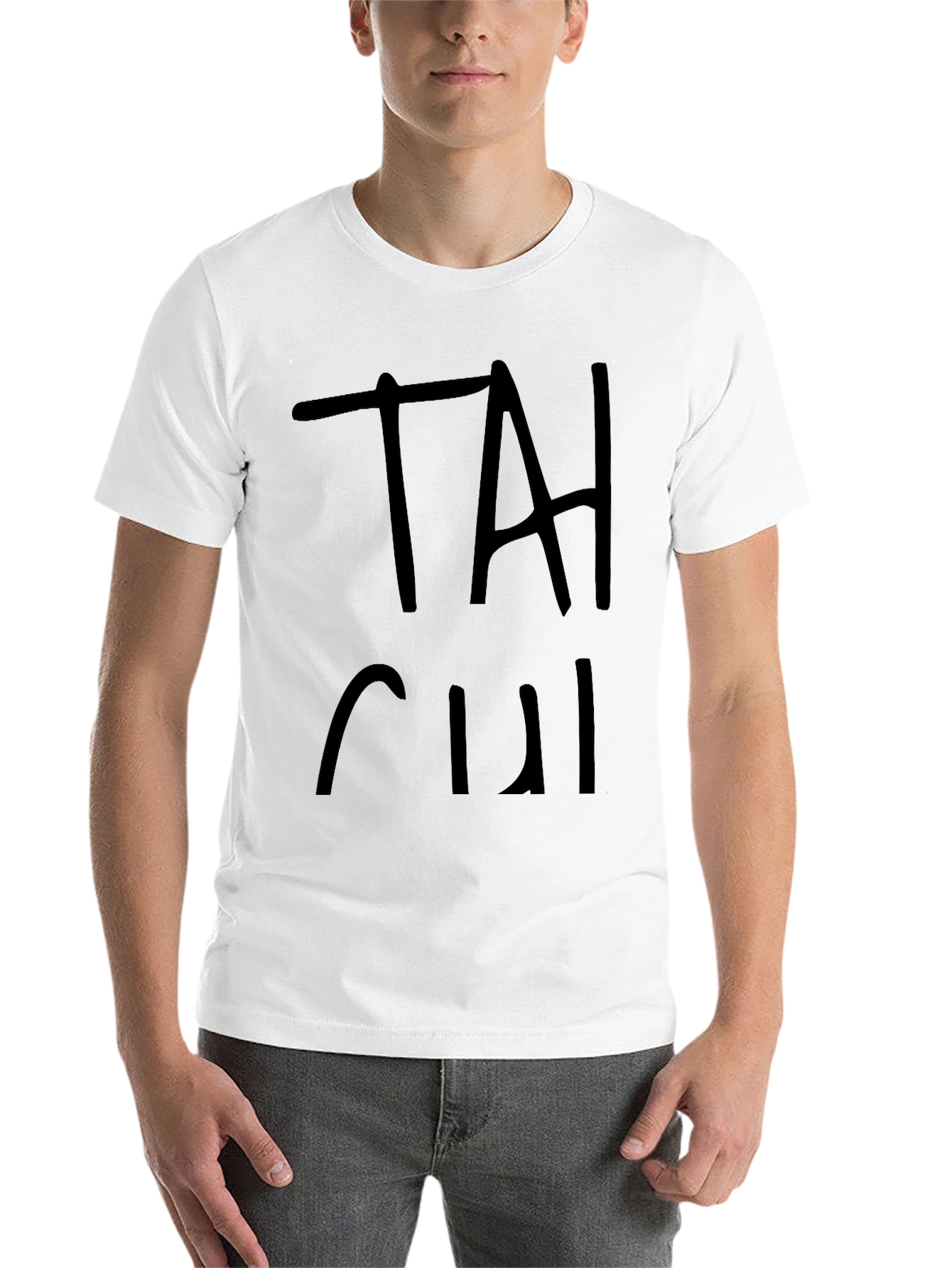Black Black "TAI CHI" Graphic Print T-Shirt view 14
