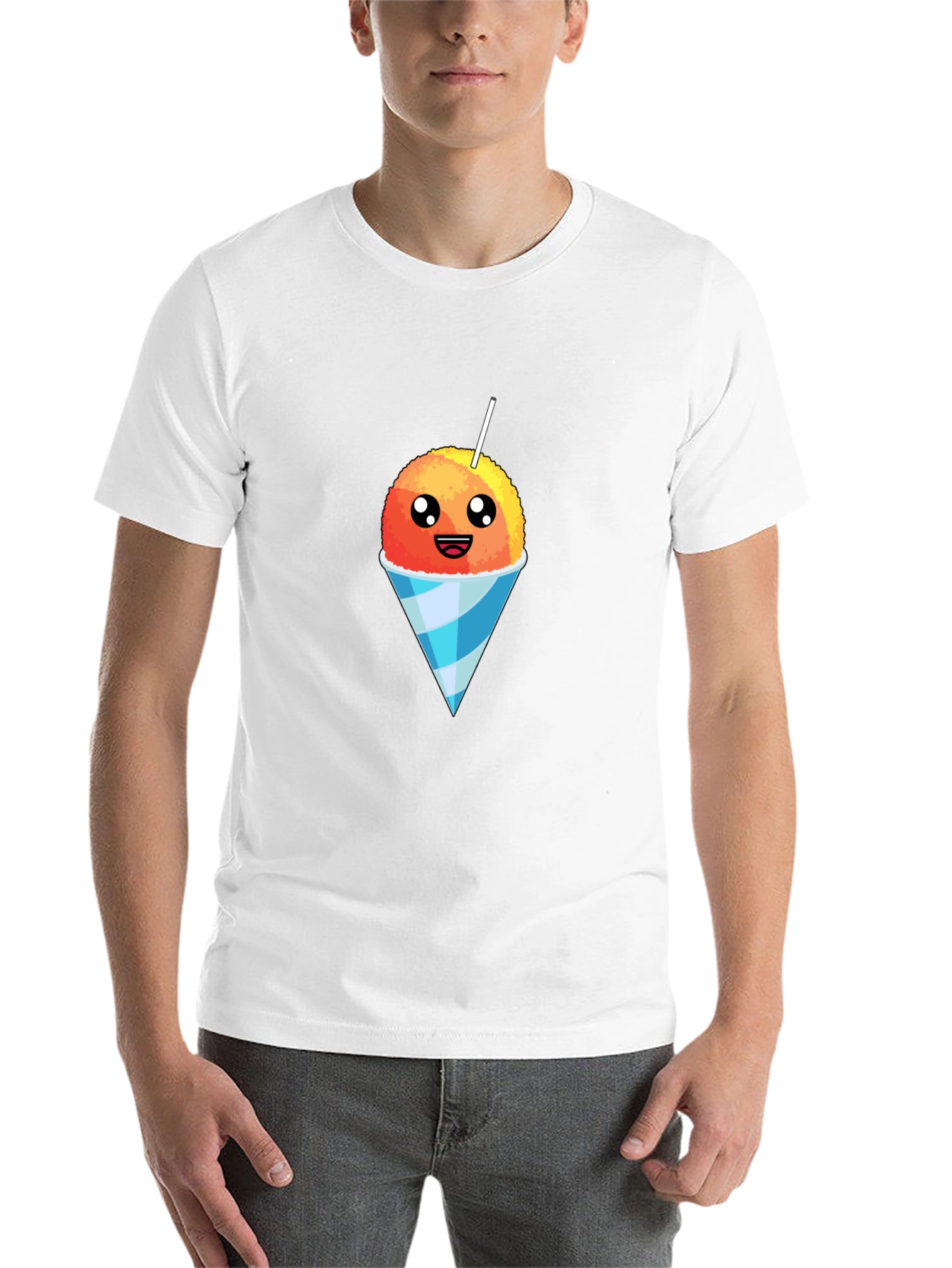 Black Snow Cone Graphic Tee - Sweet Treat Design view 14