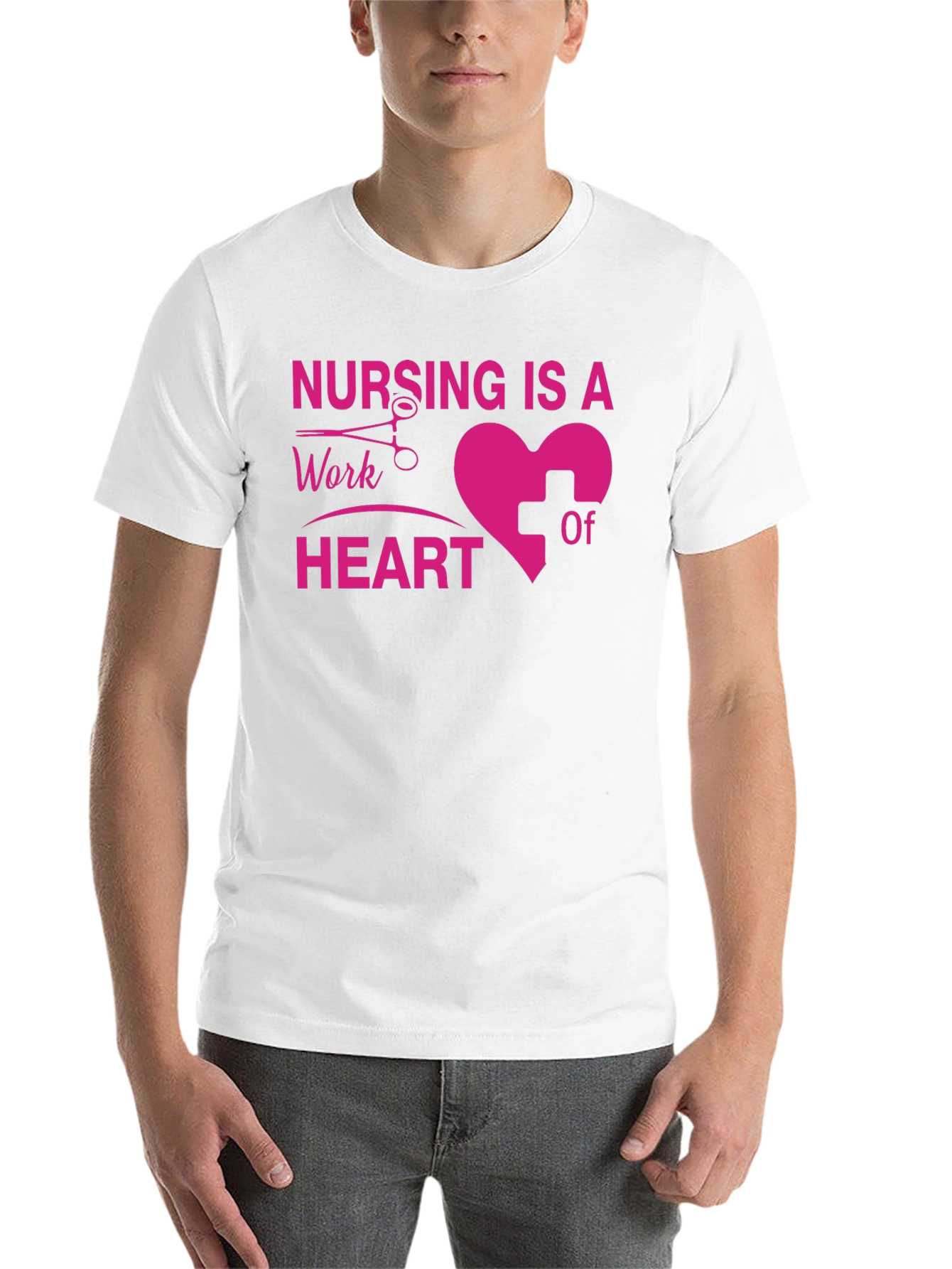 Black Nursing Is A Work Of Heart T-Shirt view 14