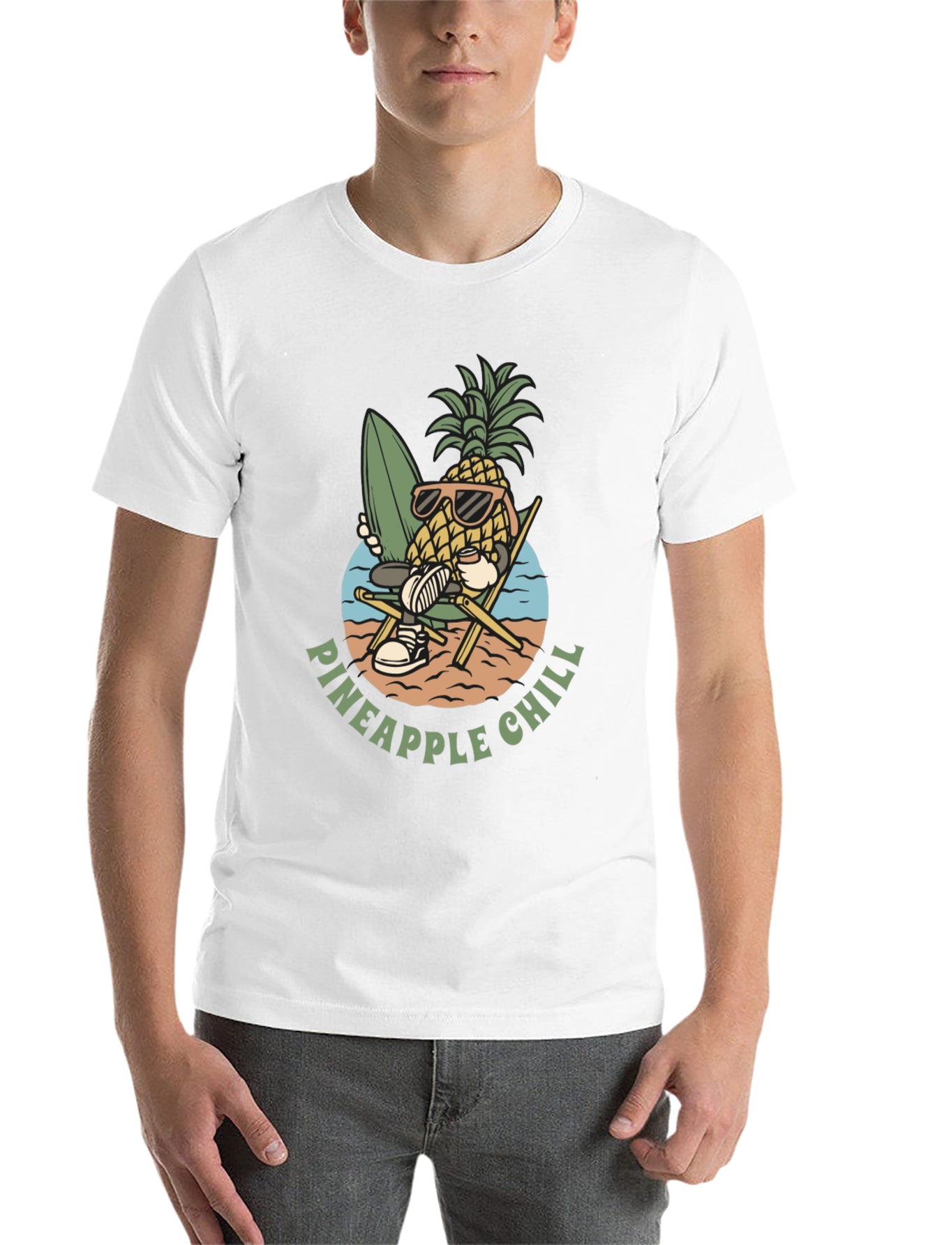 Black Pineapple Chill T-Shirt view 14