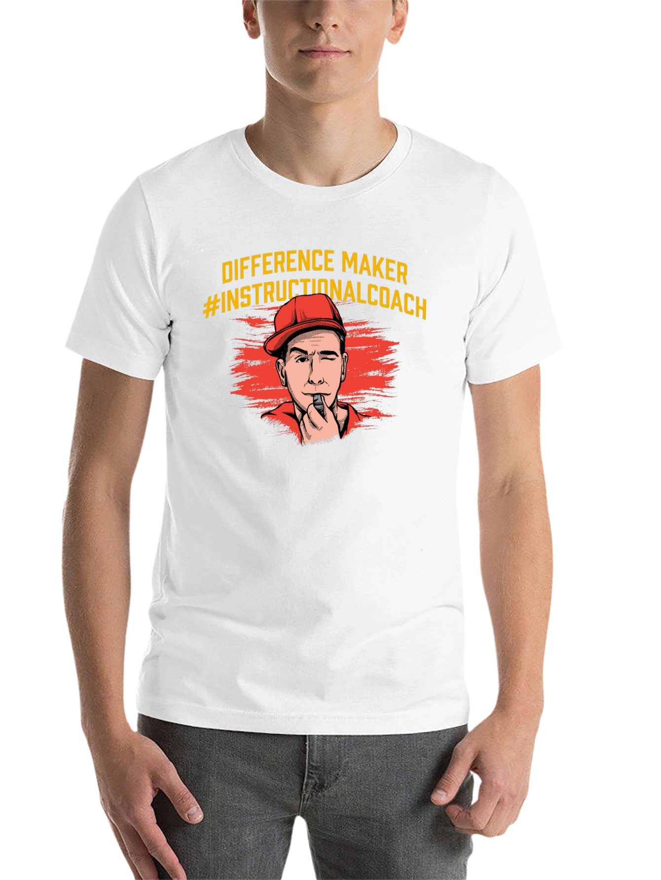 Black Difference Maker Instructional Coach T-Shirt view 14