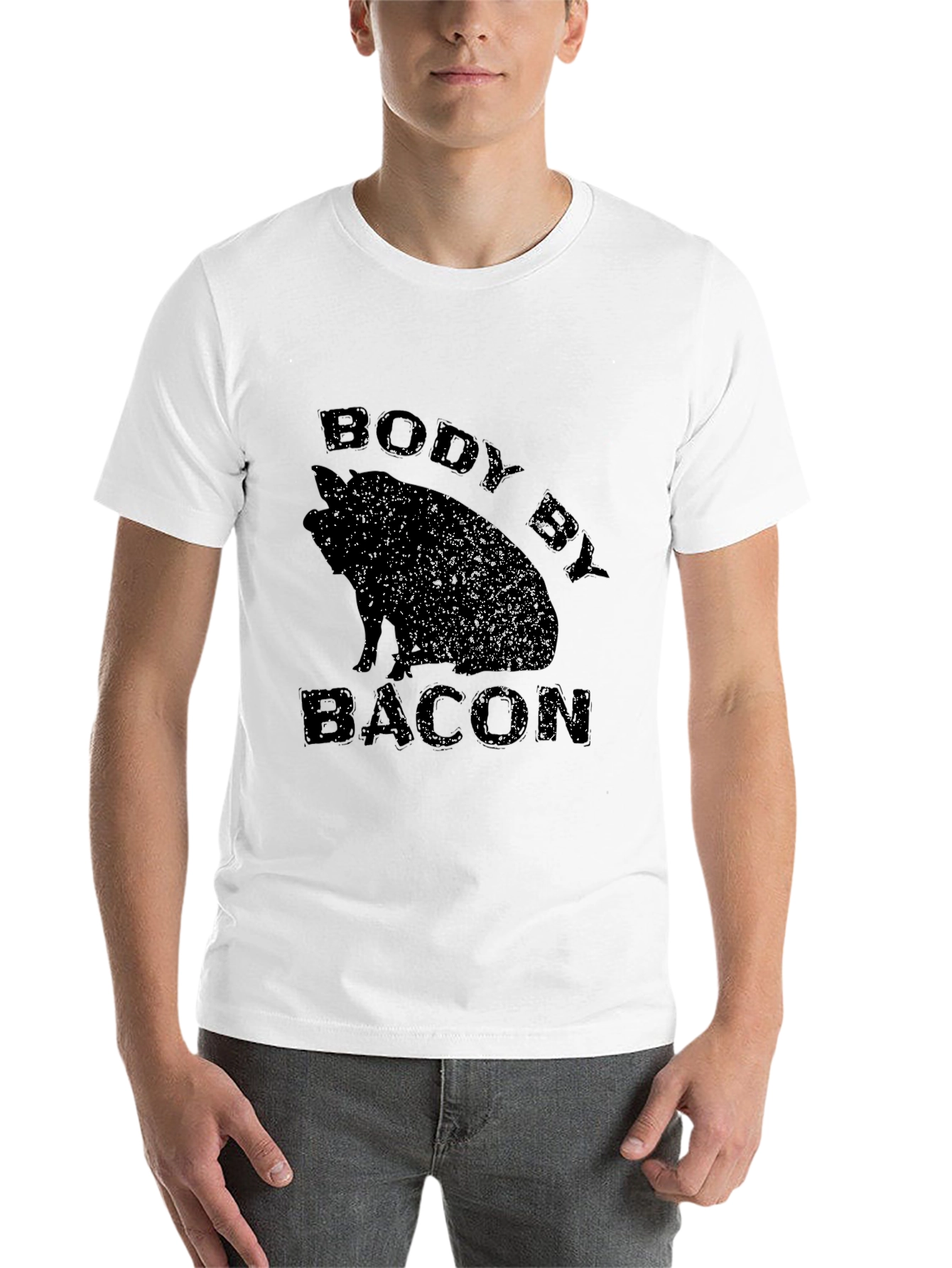 Black Body By Bacon Black T-Shirt view 14