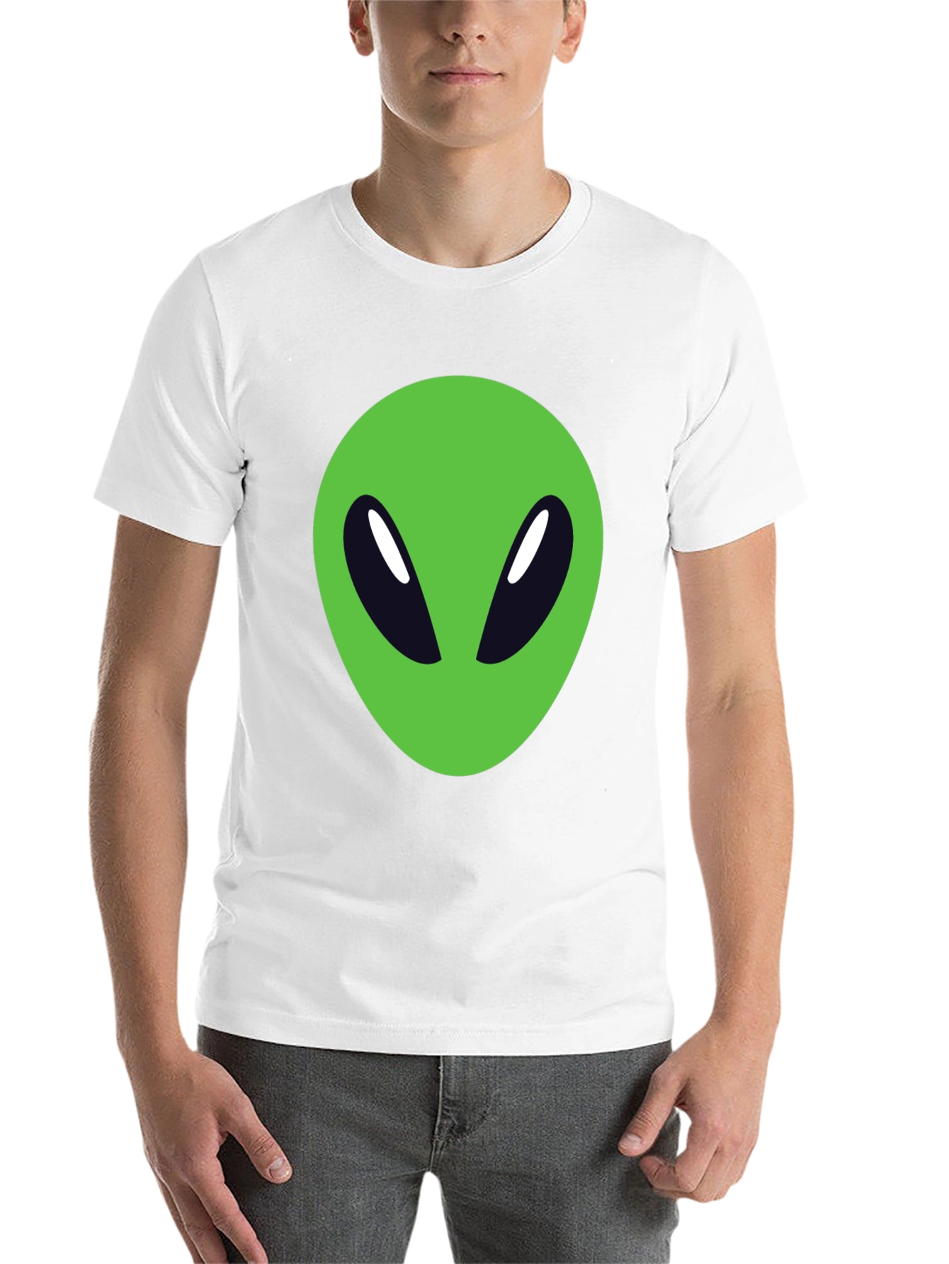 Black Alien Graphic Tee - Black Cotton Blend view 14