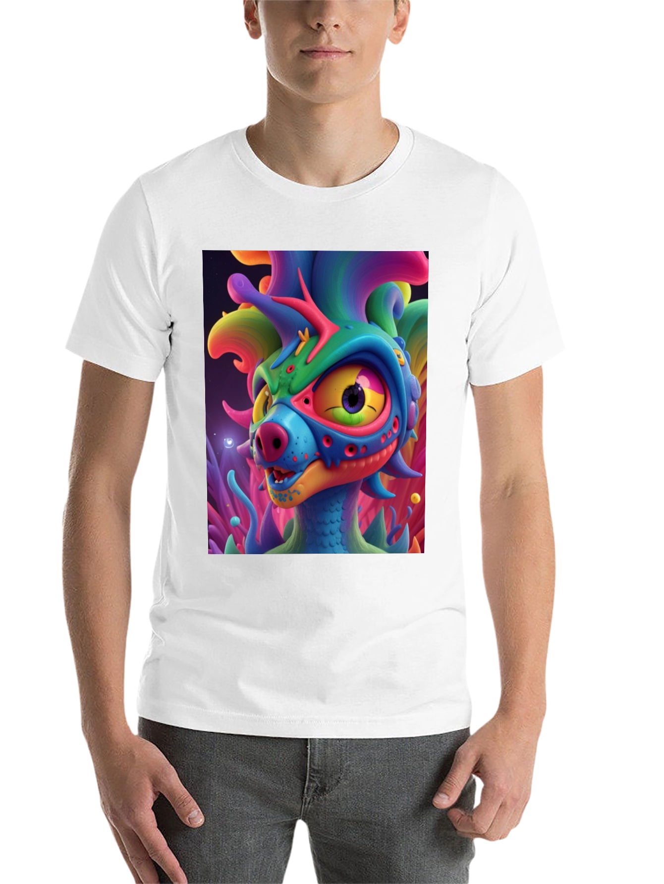 Black Funky Monster Graphic T-Shirt view 14