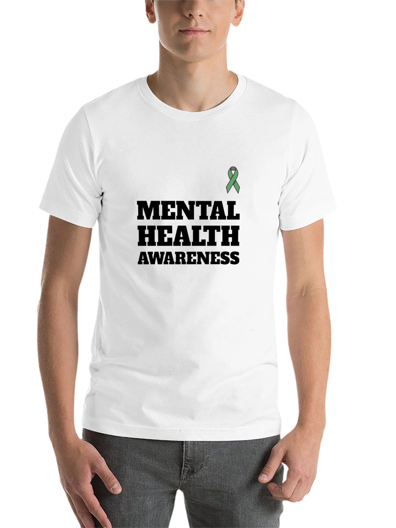 Black Mental Health Awareness T-Shirt - Black view 14