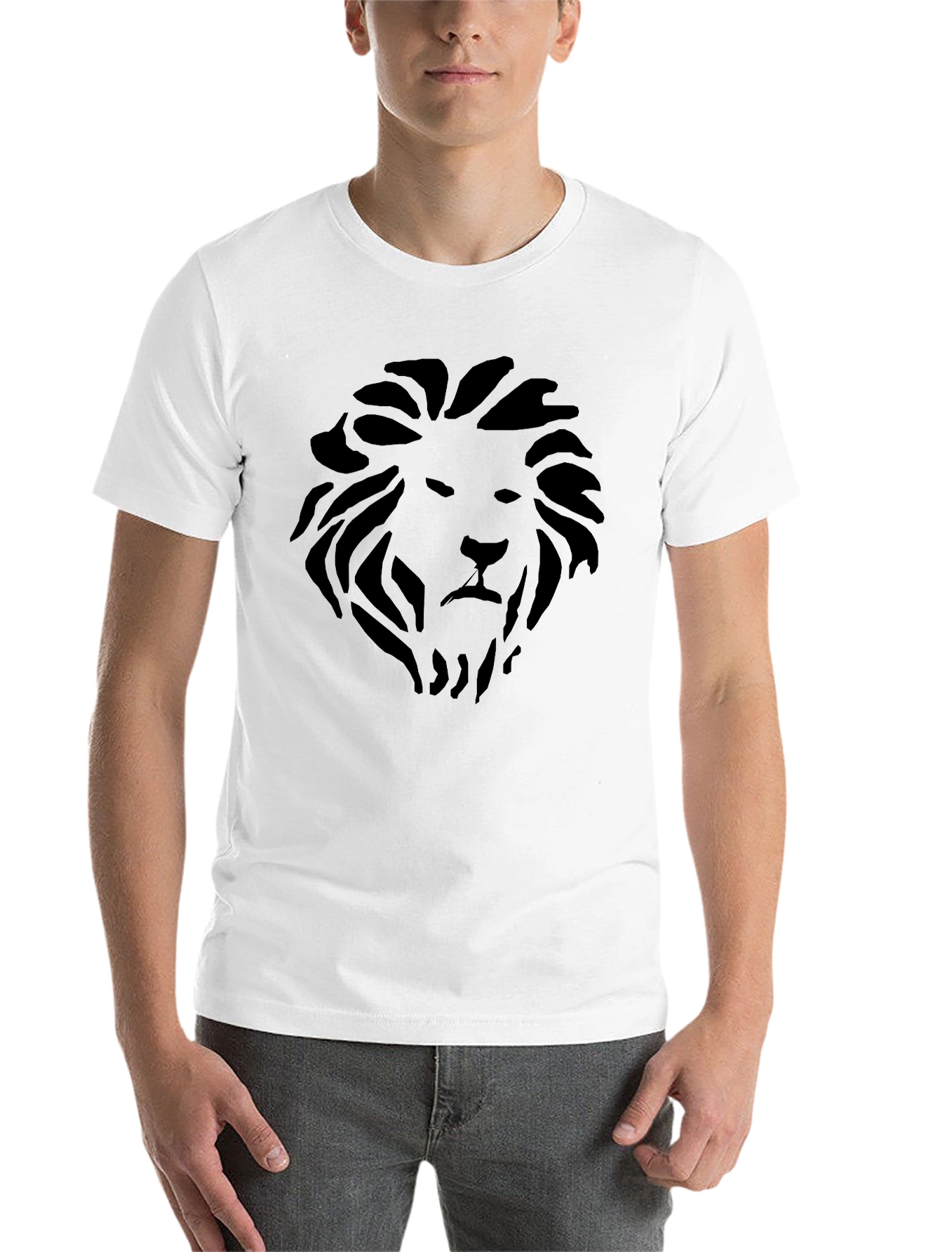 Black Black Lion Graphic Tee - Stylish Men's T-Shirt view 14