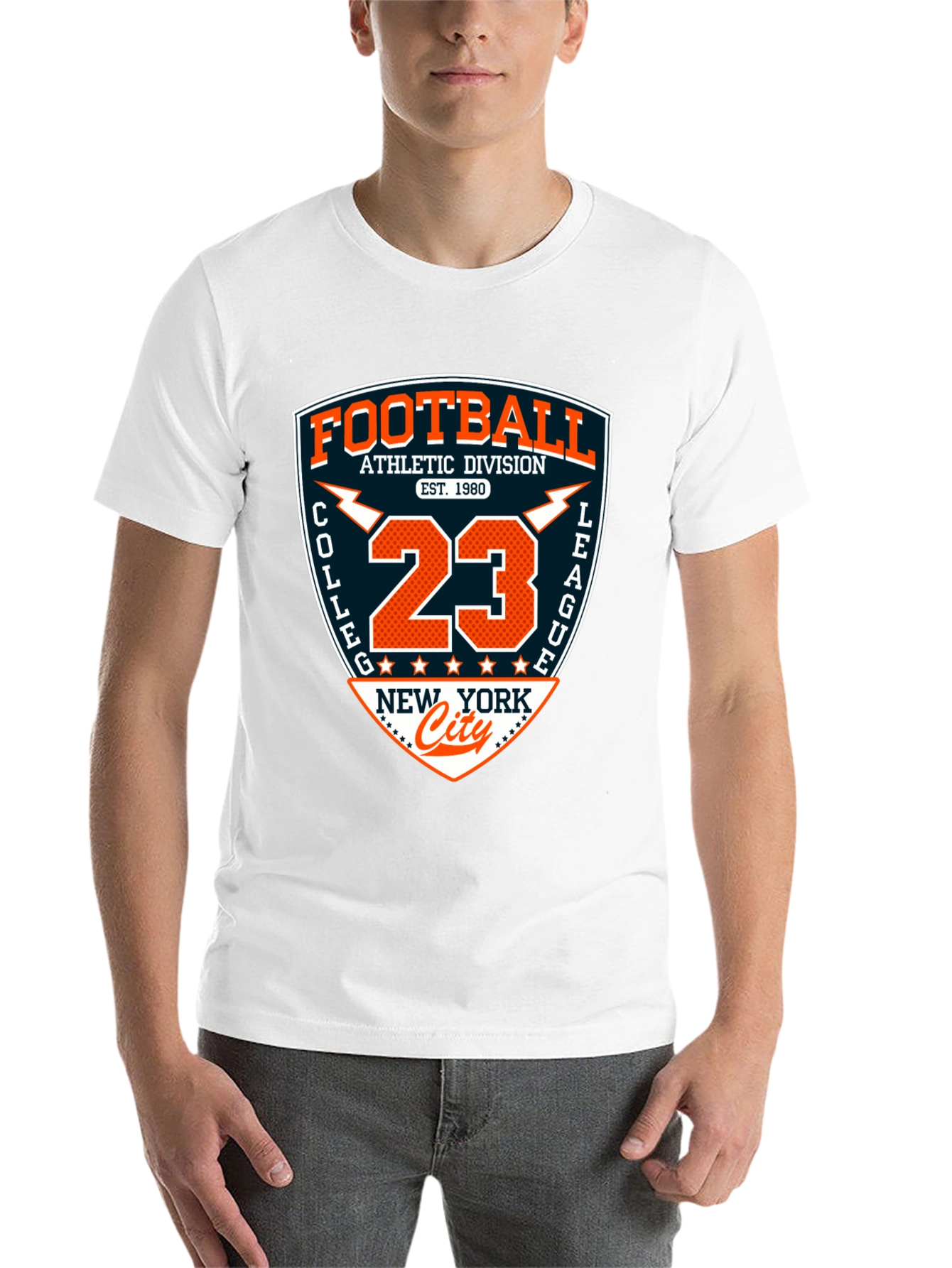 Black College Football Graphic T-Shirt - Athletic Division 23 view 14