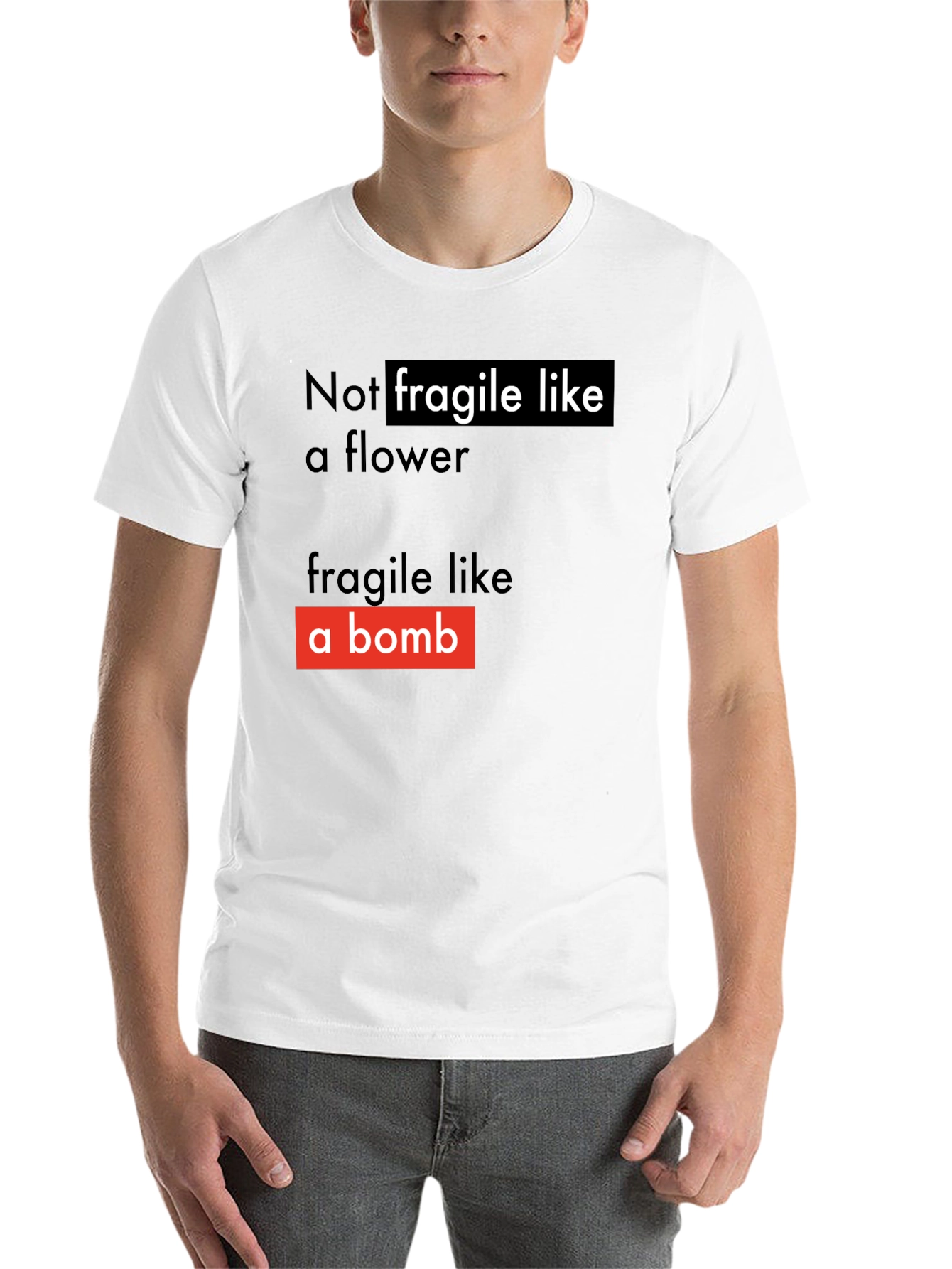 Black Not Fragile T-Shirt - Soft Style view 14