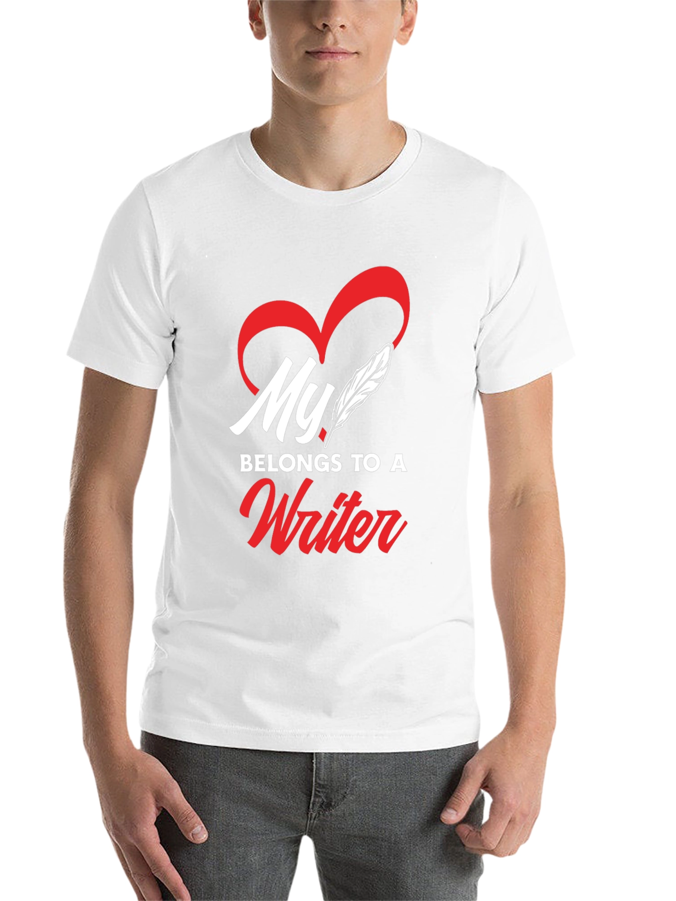 Black My Heart Belongs to a Writer - Graphic Tee view 14