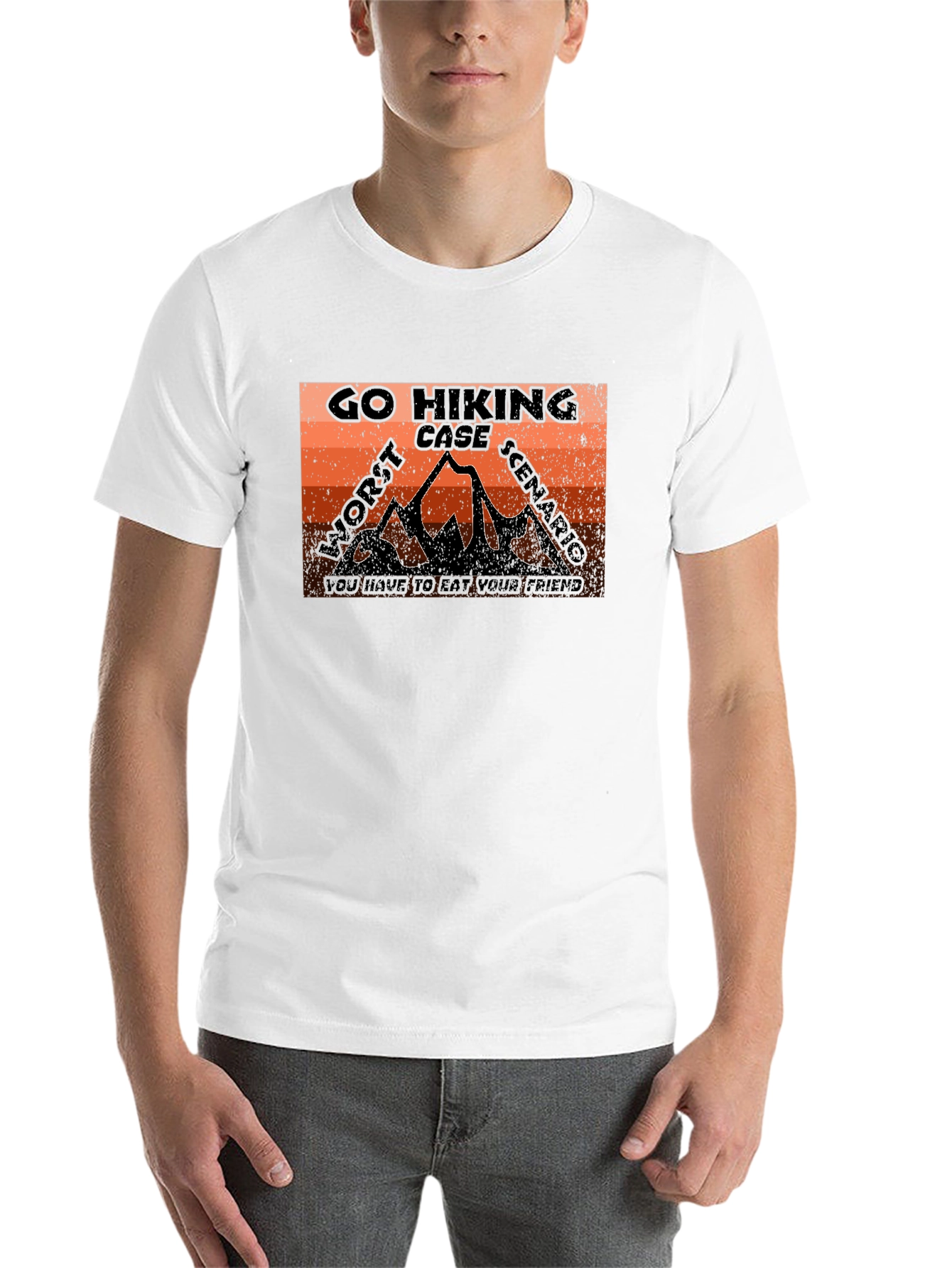 Black Go Hiking Worst Case T-Shirt view 14