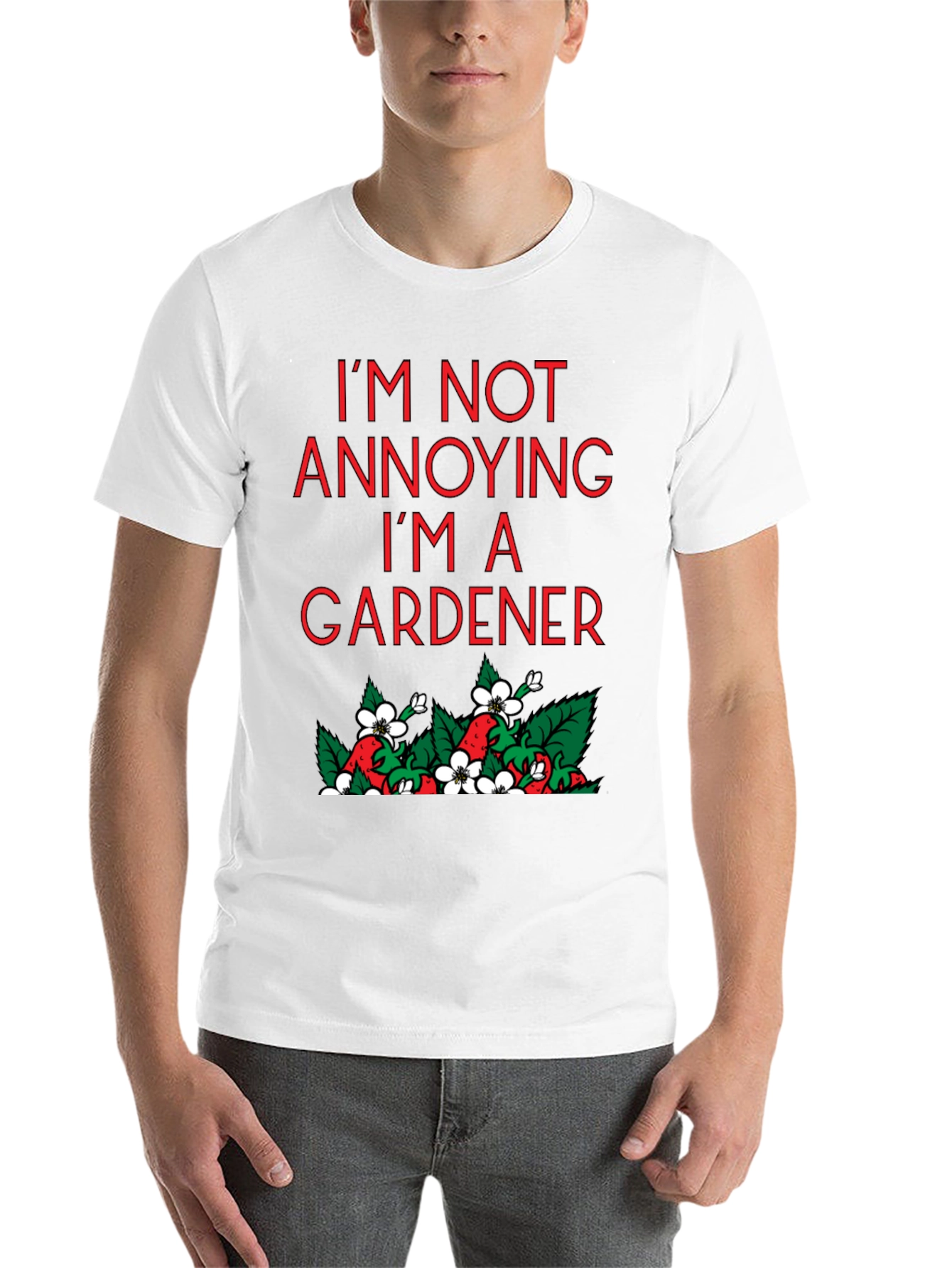 Black Funny Gardener T-Shirt - I'm Not Annoying view 14