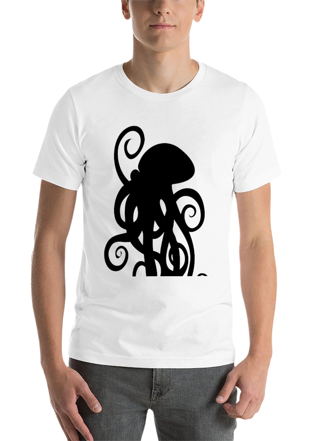 Black Black Octopus Graphic Tee view 14
