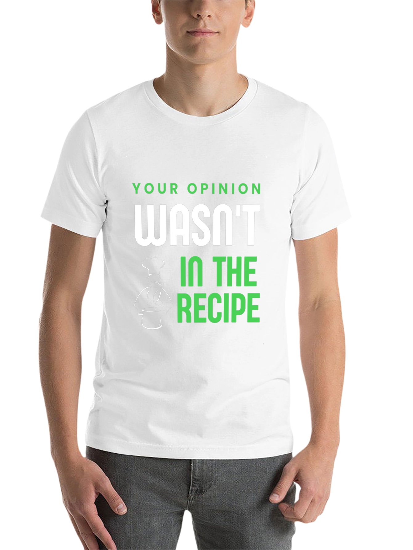Black Opinion Recipe T-Shirt - Funny Chef Tee view 14