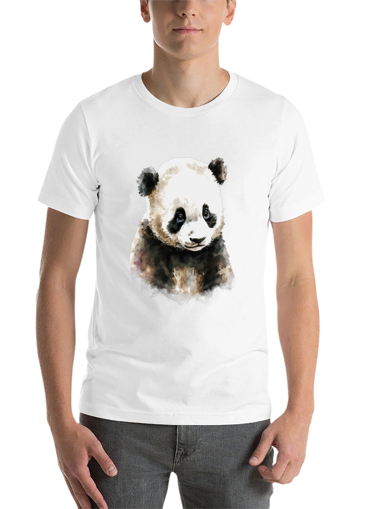 Black Panda Bear Graphic Tee - Soft Cotton Blend view 14