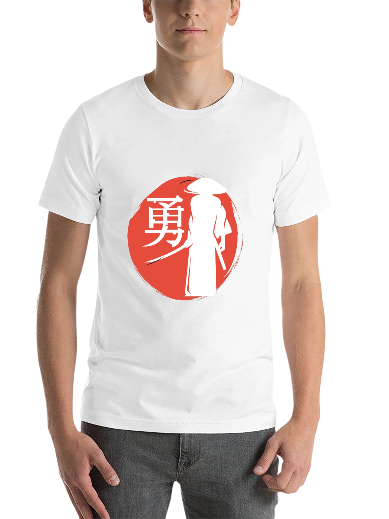 Black Samurai Graphic T-Shirt - Warrior Spirit Design view 14