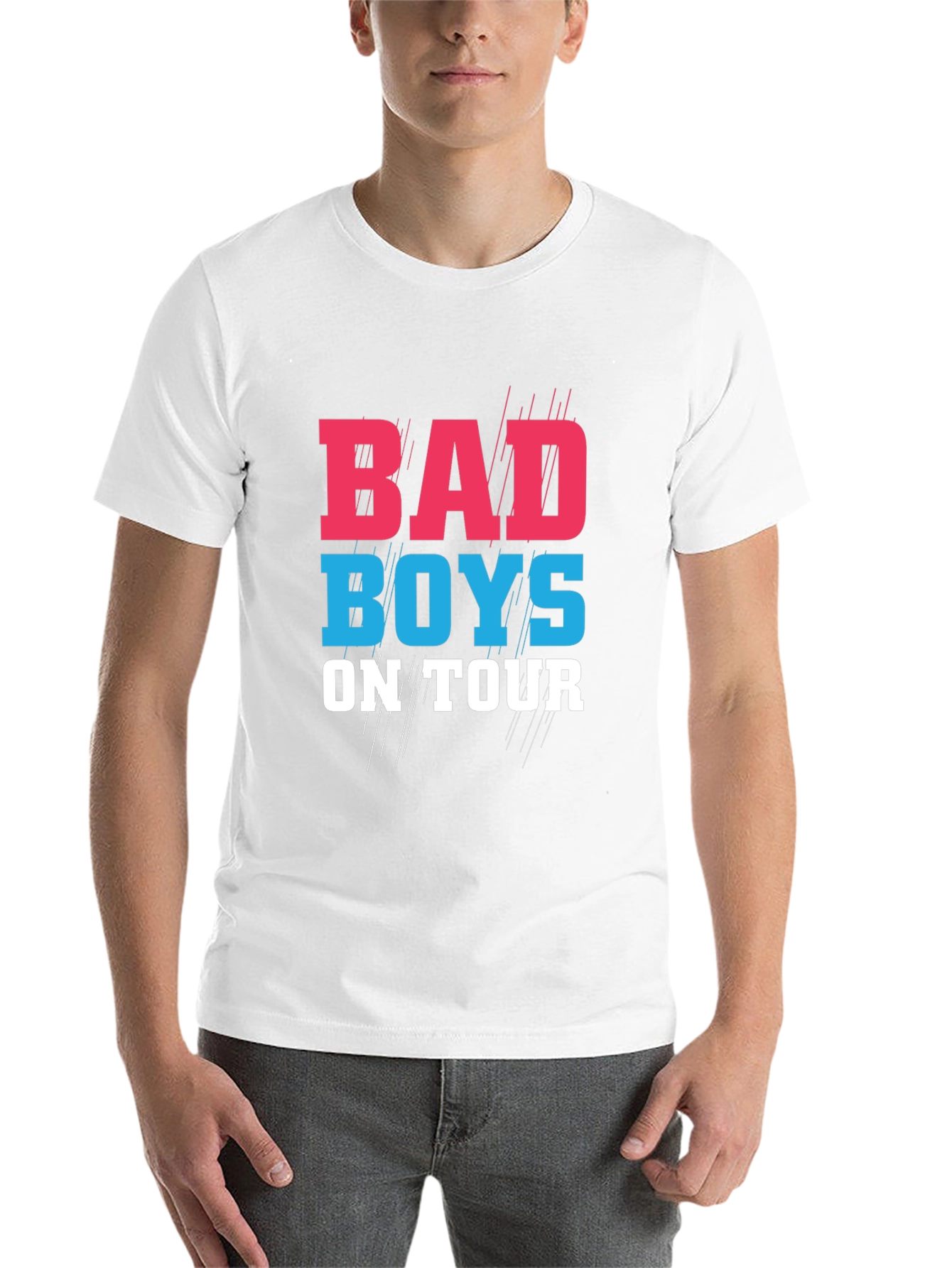 Black Bad Boys On Tour Graphic T-Shirt view 14