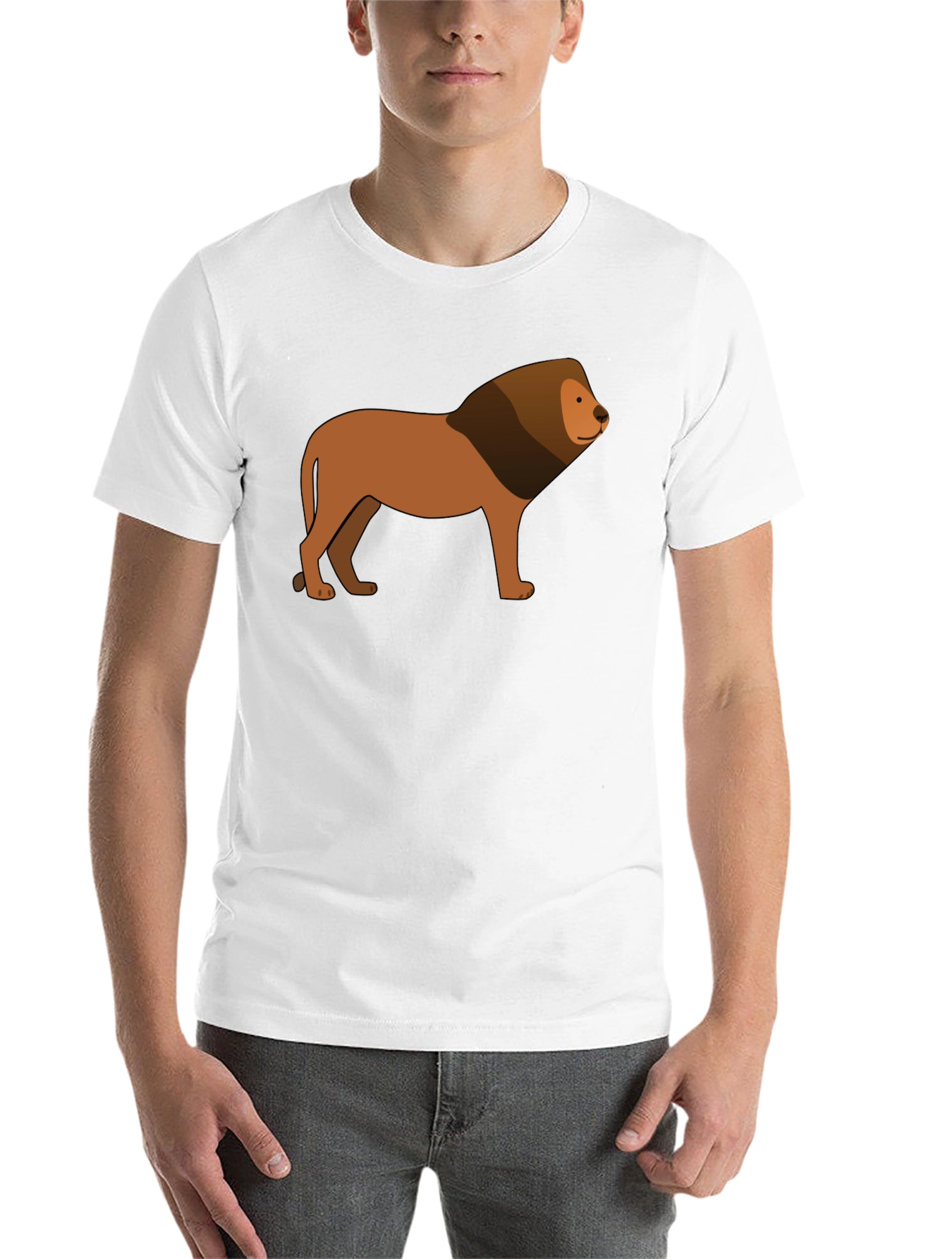 Black Lion Graphic Black T-Shirt - Animal Lover Tee view 14