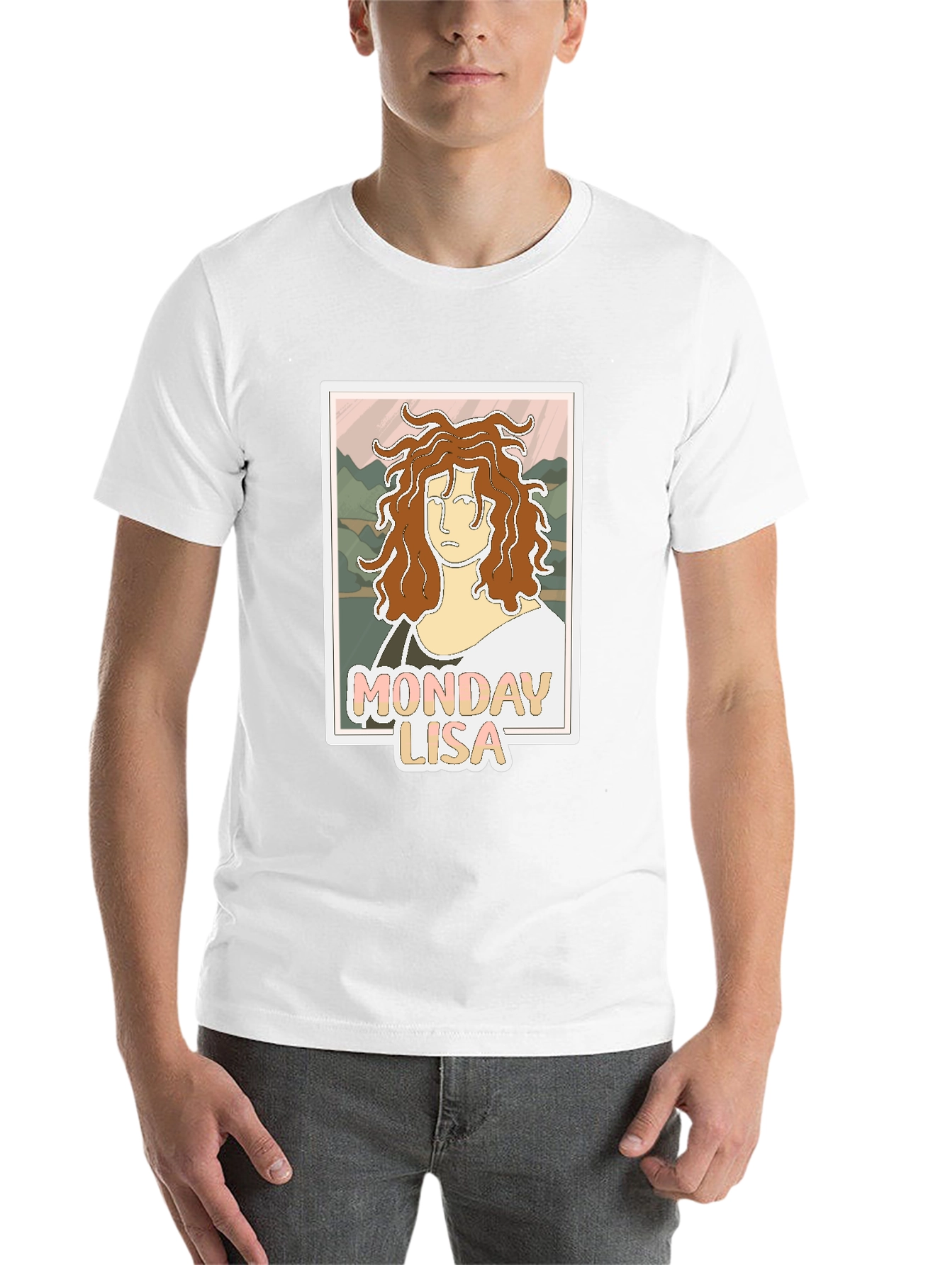 Black Monday Lisa Graphic Tee - Unique Art T-Shirt view 14