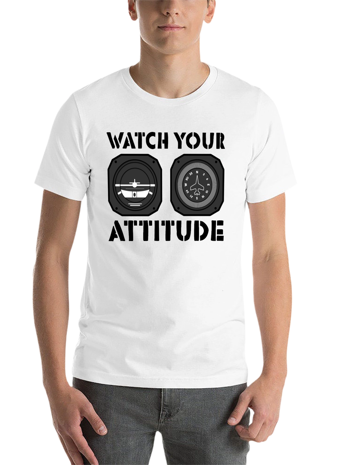 Watch Your Attitude Aviation T-Shirt - 14