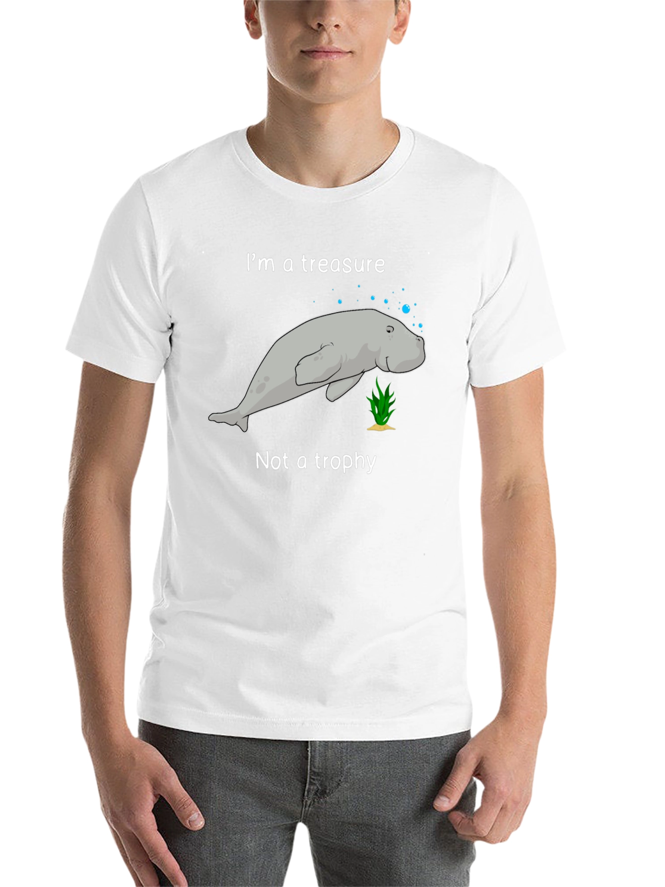 Black Manatee Treasure T-Shirt - Save the Manatees! view 14