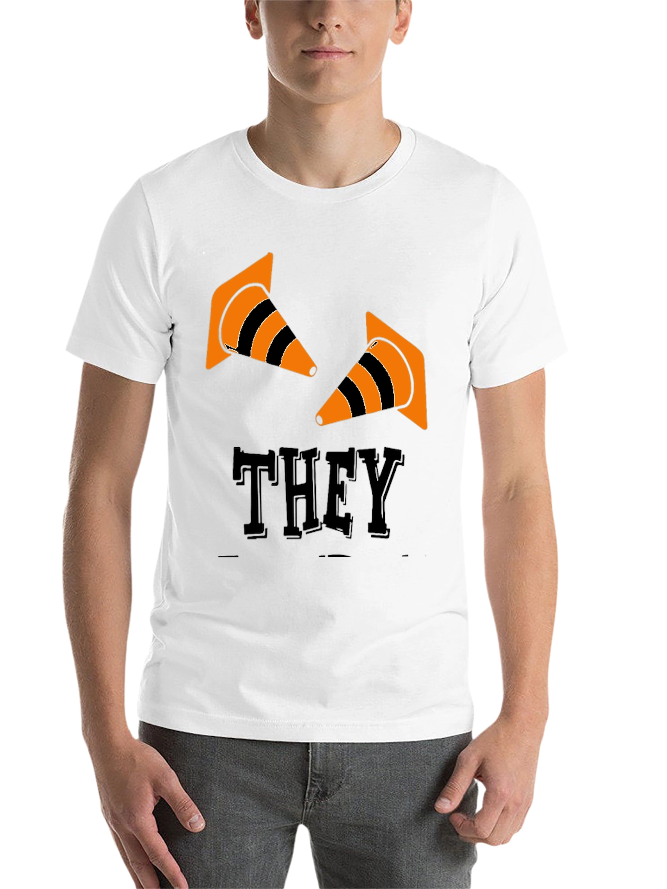 Black They Cones T-Shirt - Black Graphic Tee view 14