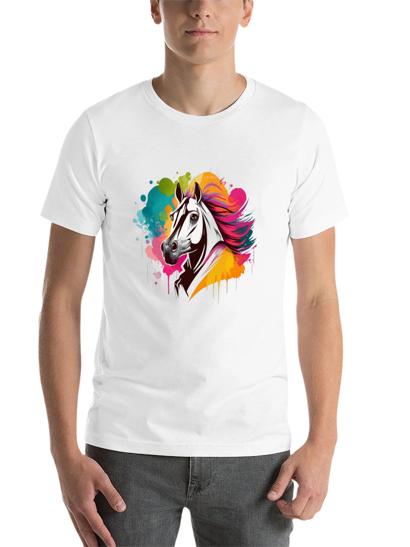 Black Black Horse Splash Graphic Tee view 14