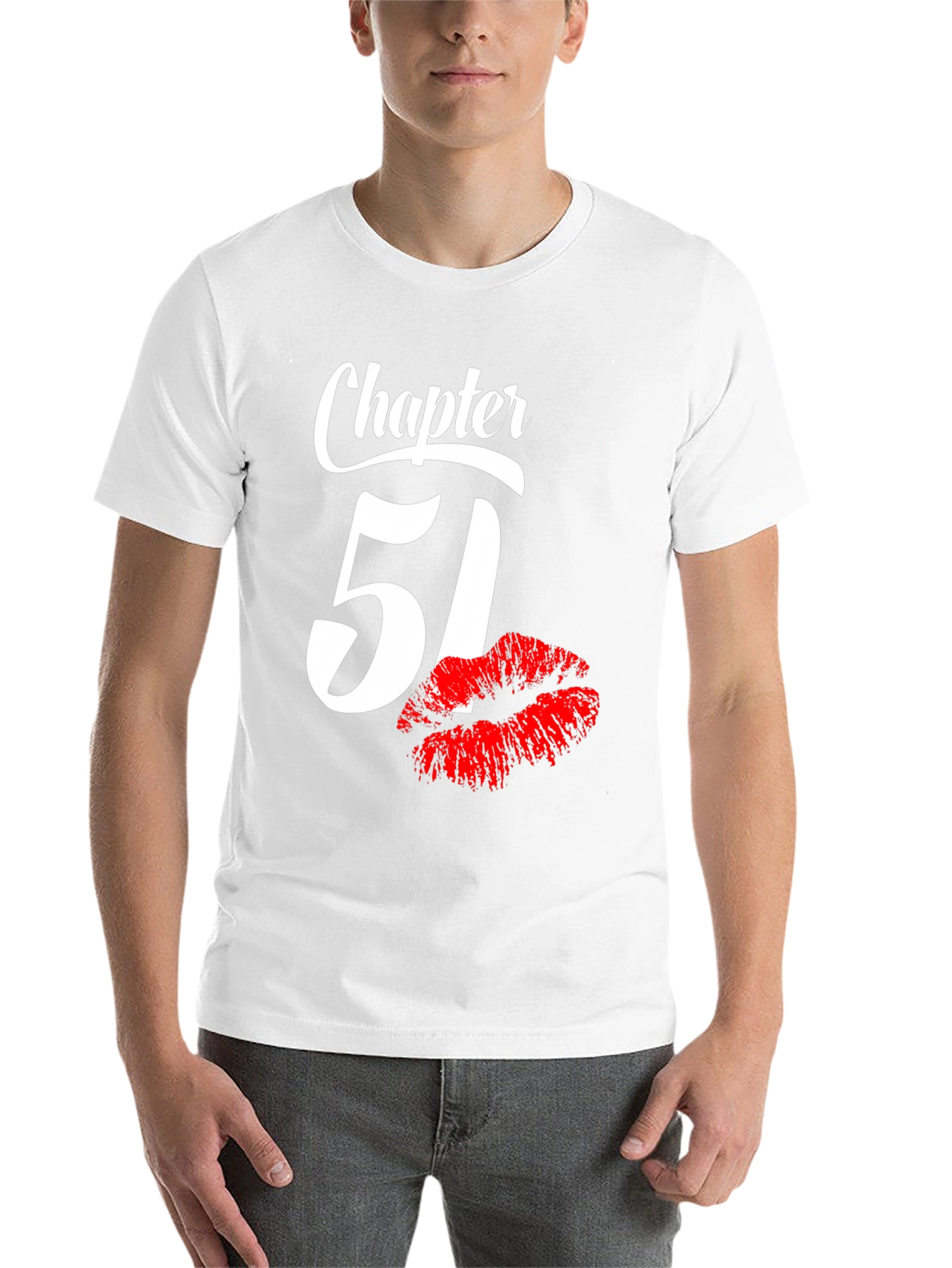 Black Chapter 51 Birthday T-Shirt with Lip Print view 14