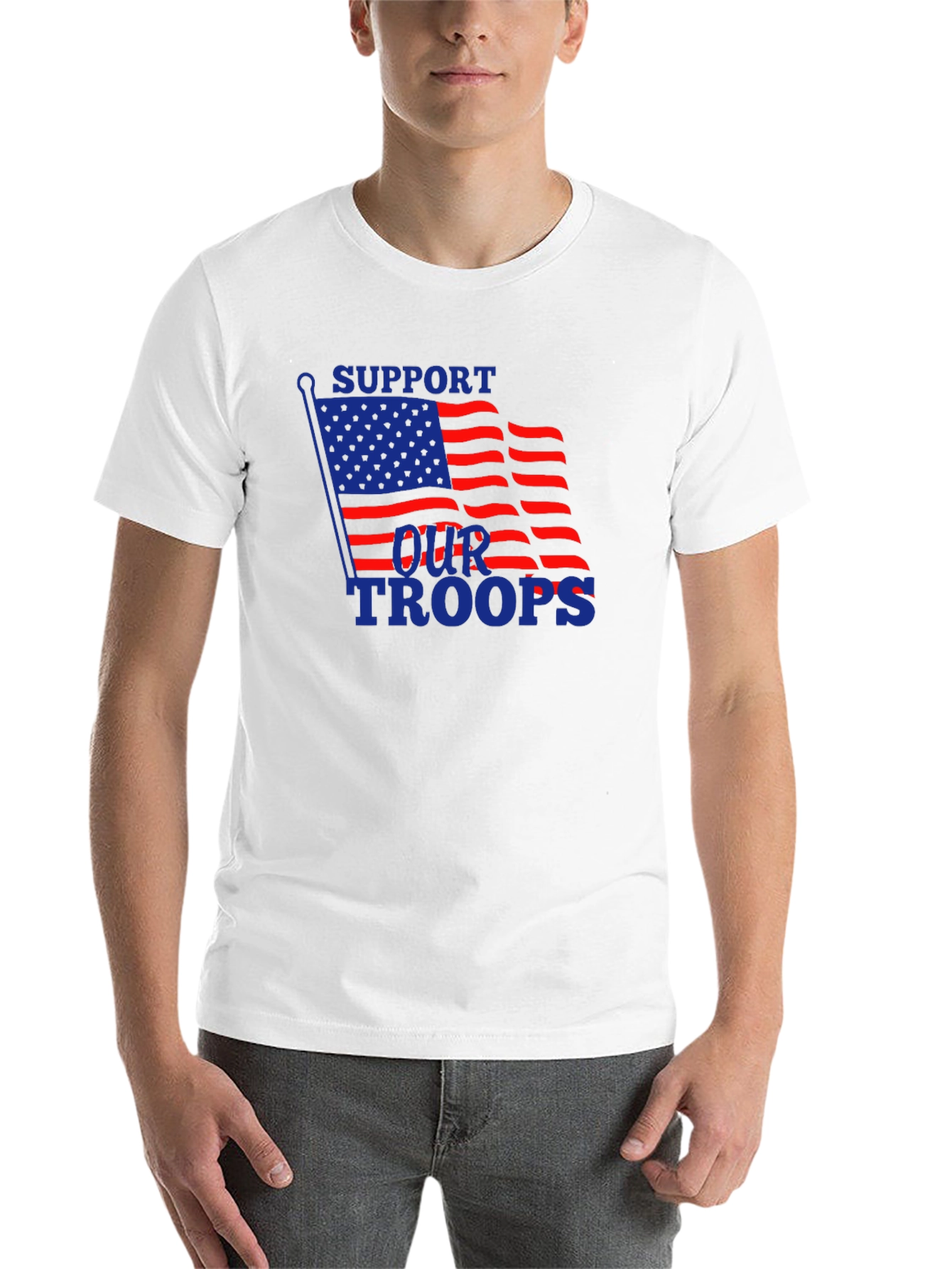 Support Our Troops Patriotic T-Shirt - 14