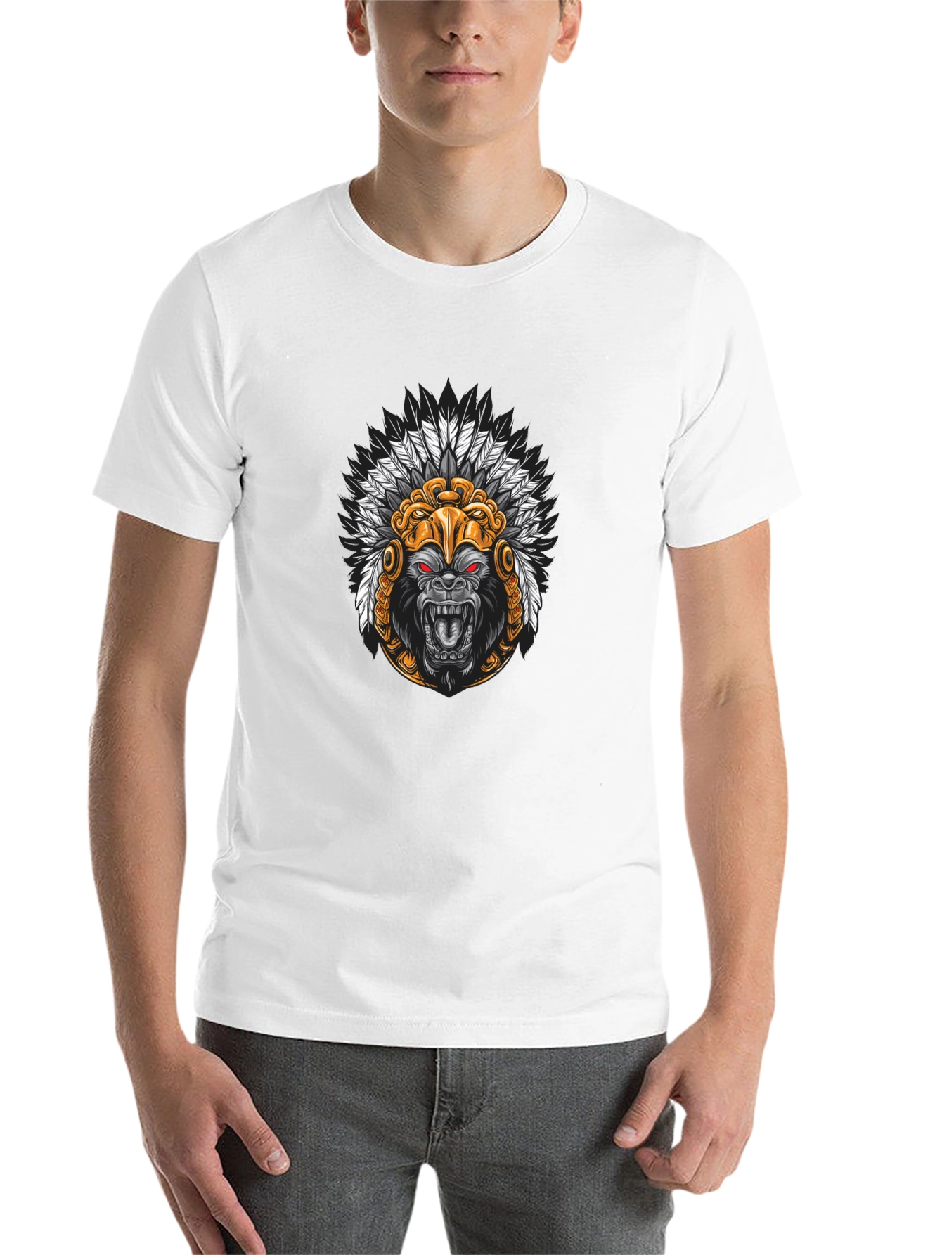 Black Gorilla Chief Graphic Tee - Black view 14