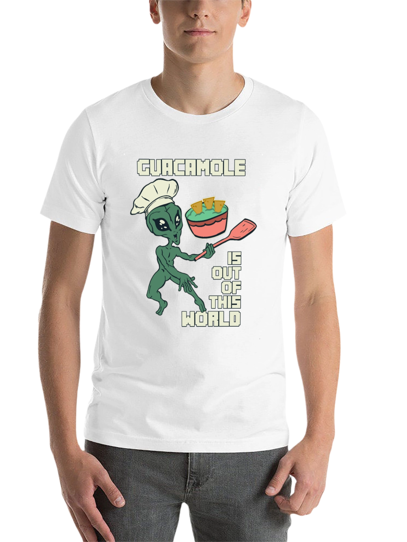 Guacamole Alien Chef Graphic T-Shirt - 14
