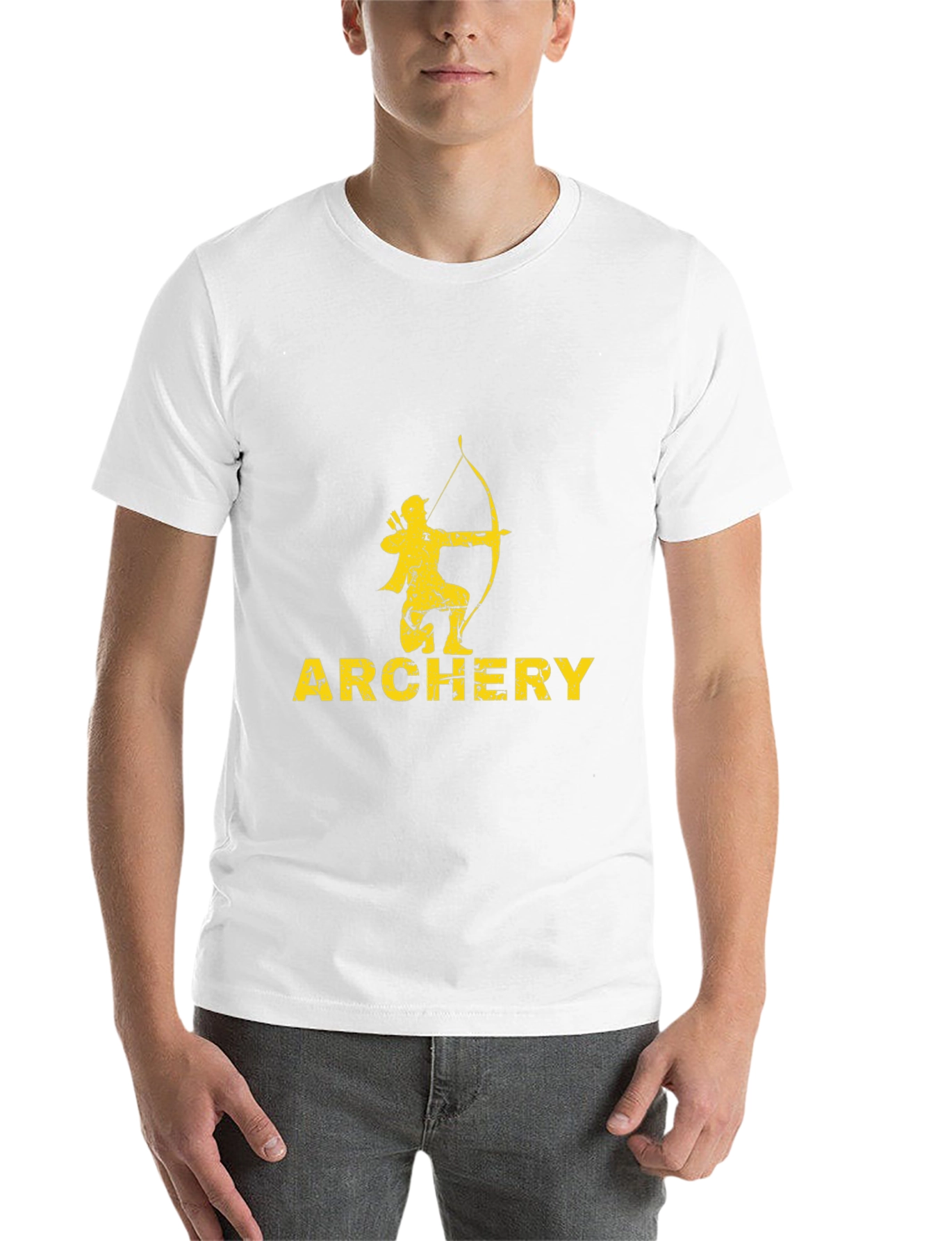 Black Archery T-Shirt - Black Tee with Archer Graphic view 14