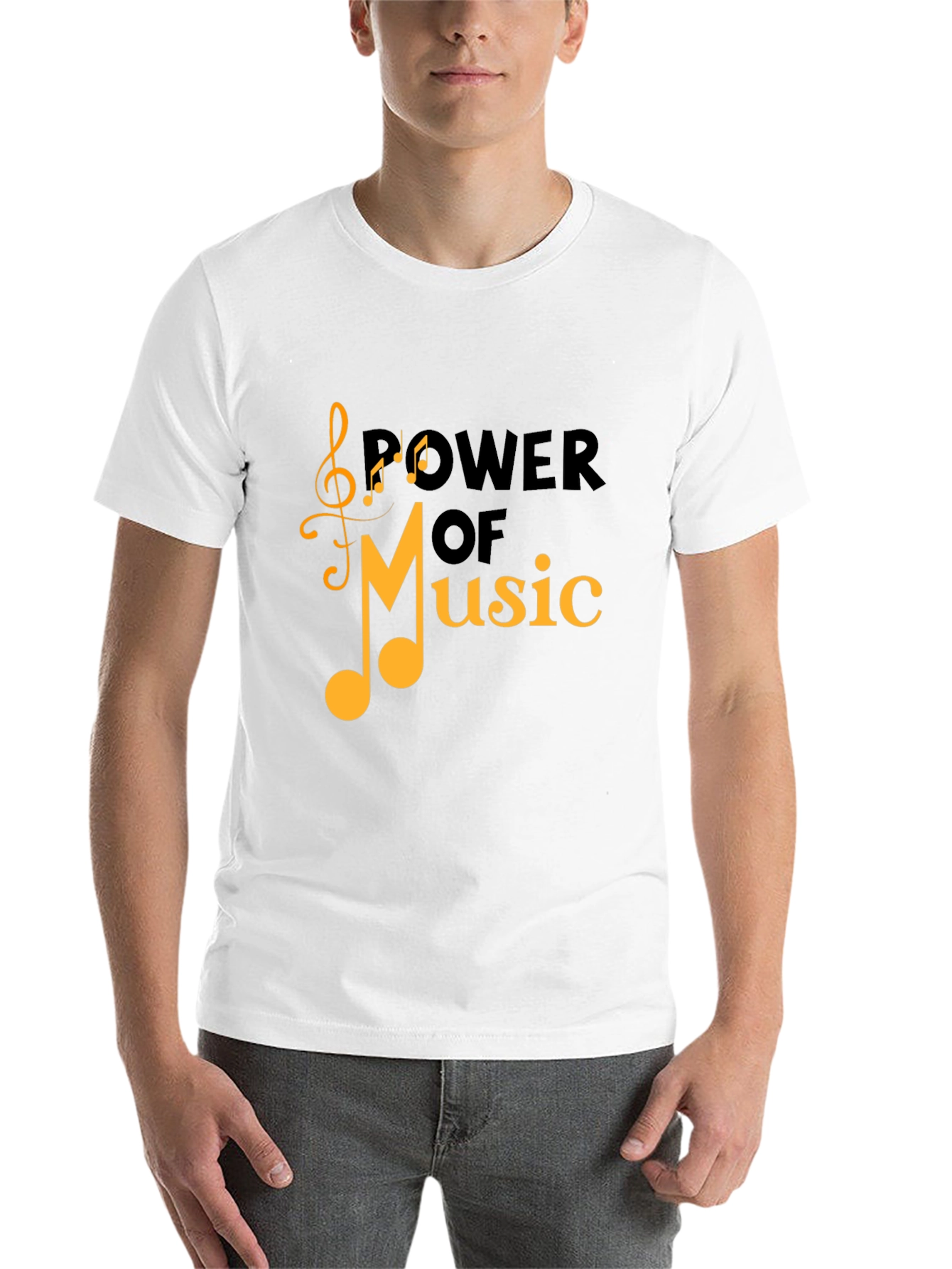 Black Power of Music Black Graphic Tee view 14