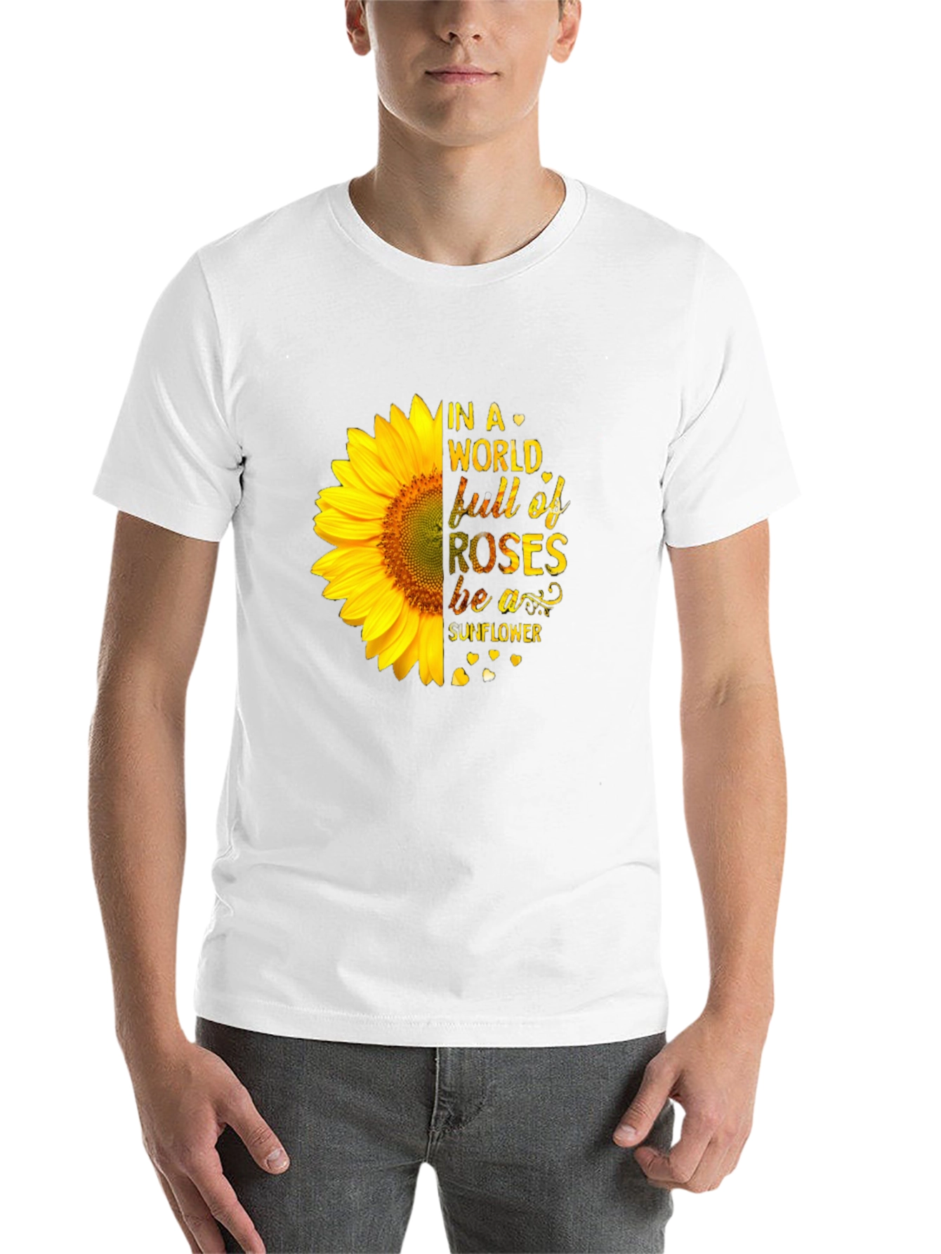 Black Sunflower Graphic Tee - "Be a Sunflower" view 14