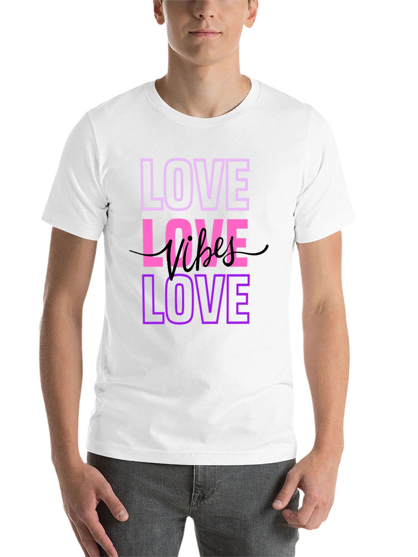 Black Love Vibes T-Shirt - Stylish Graphic Tee view 14