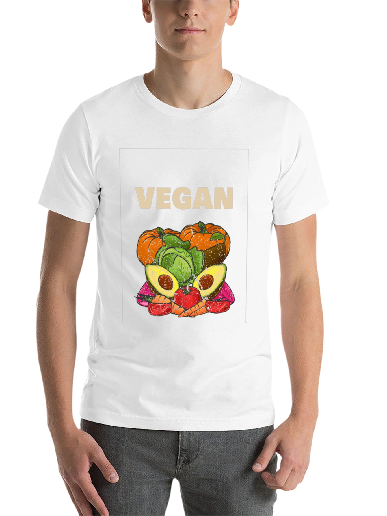 Black Vegan Food T-Shirt - Unisex Healthy Lifestyle Tee view 14