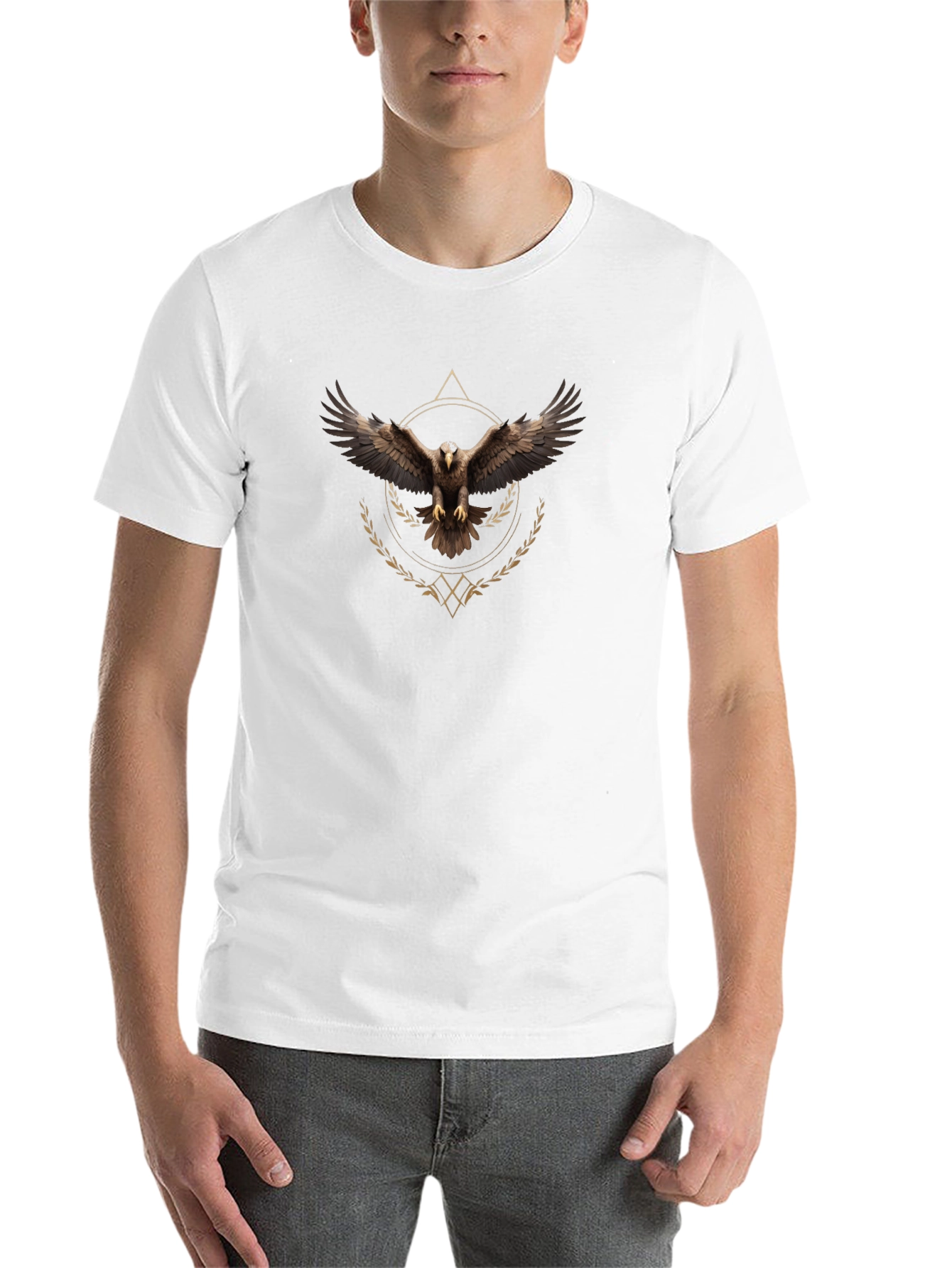 Black Eagle Graphic Tee - Black Cotton Blend view 14