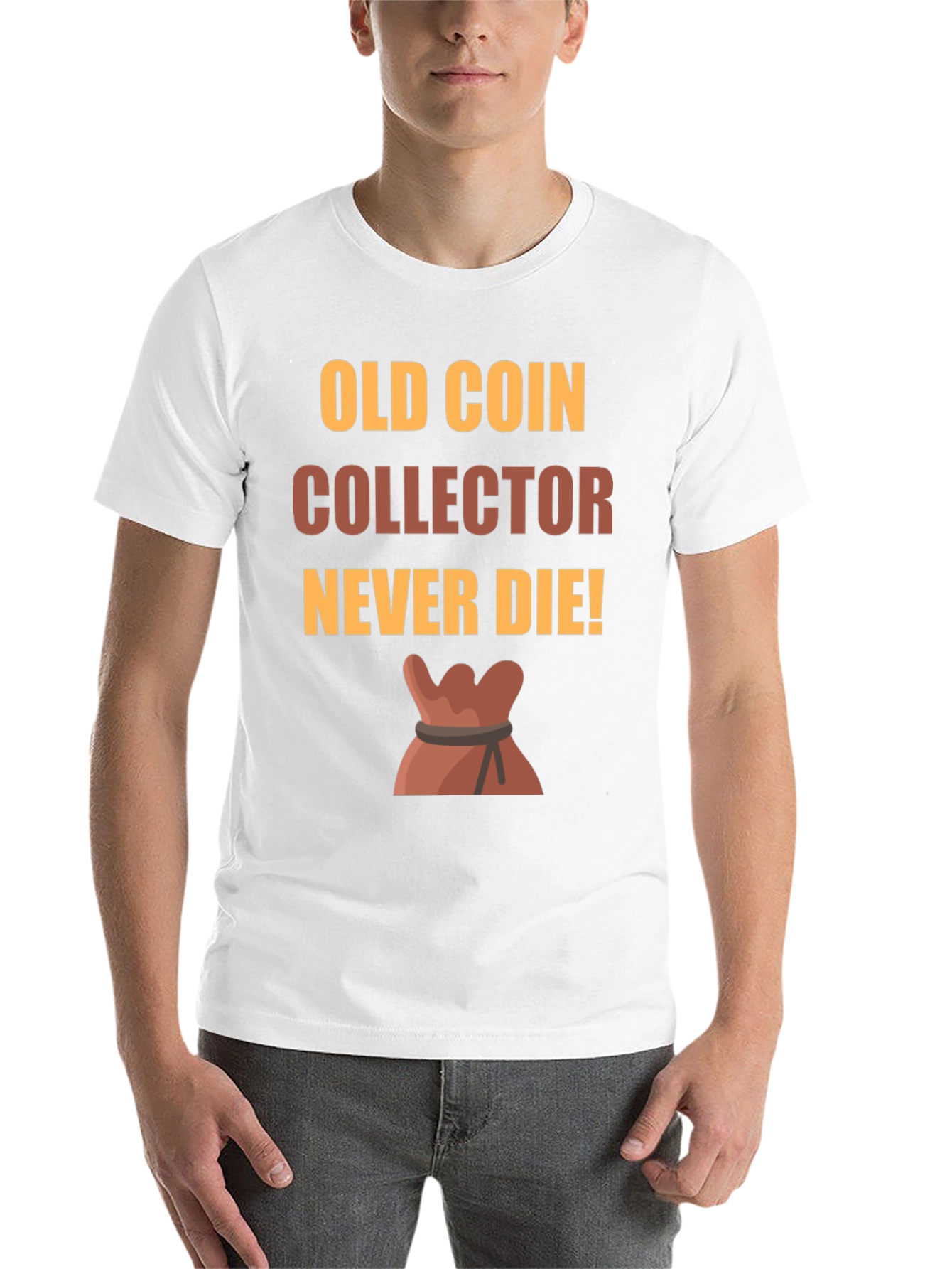 Black Old Coin Collector T-Shirt - Never Die! view 14