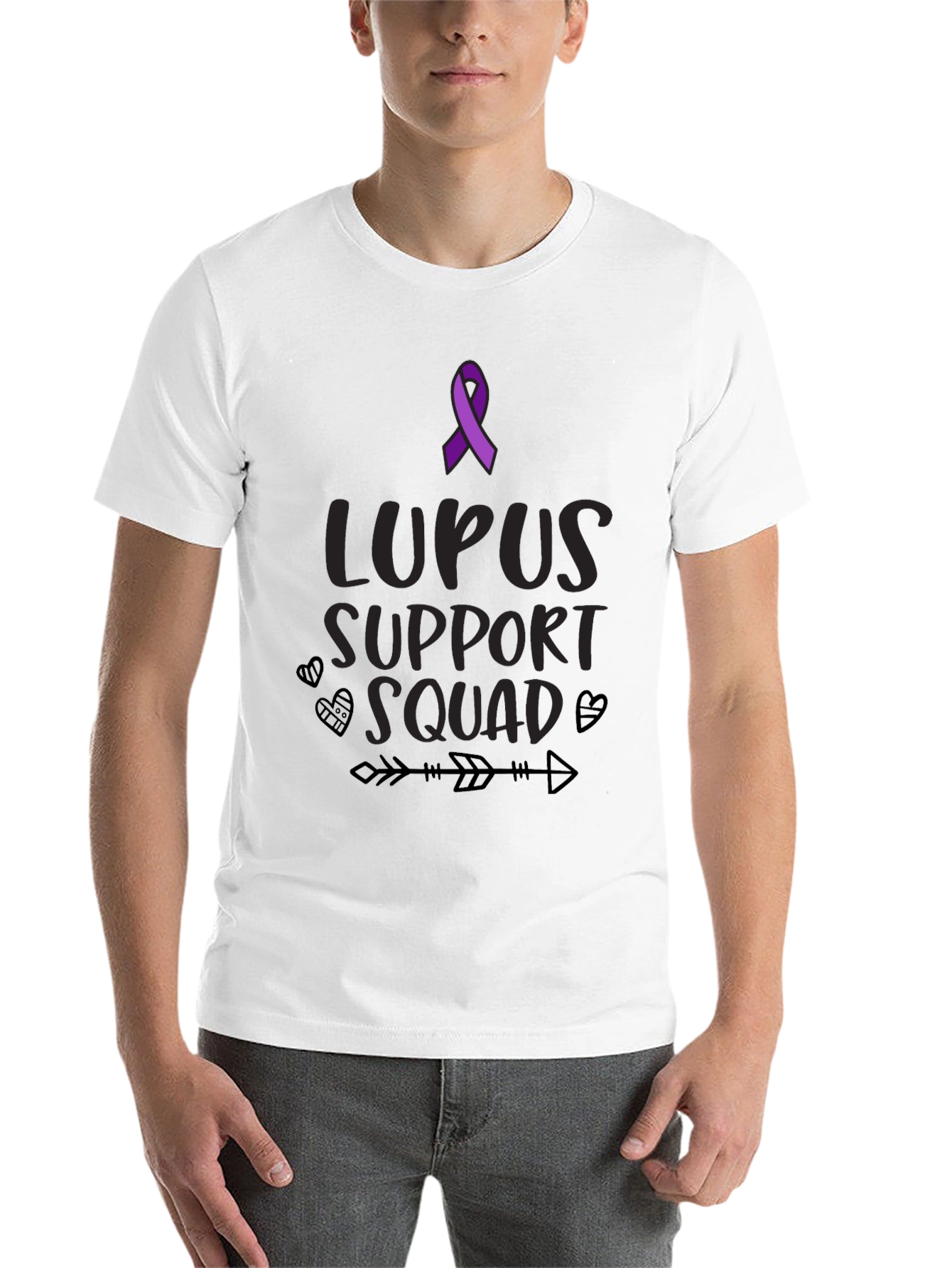 Lupus Support Squad Black T-Shirt  - 14