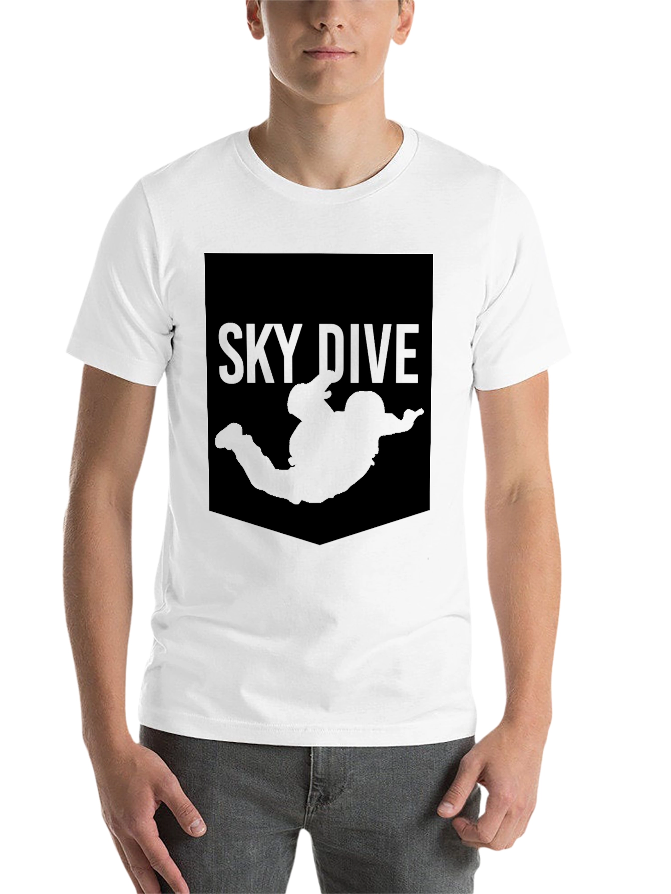 Black Sky Dive Graphic Tee - Black T-Shirt view 14