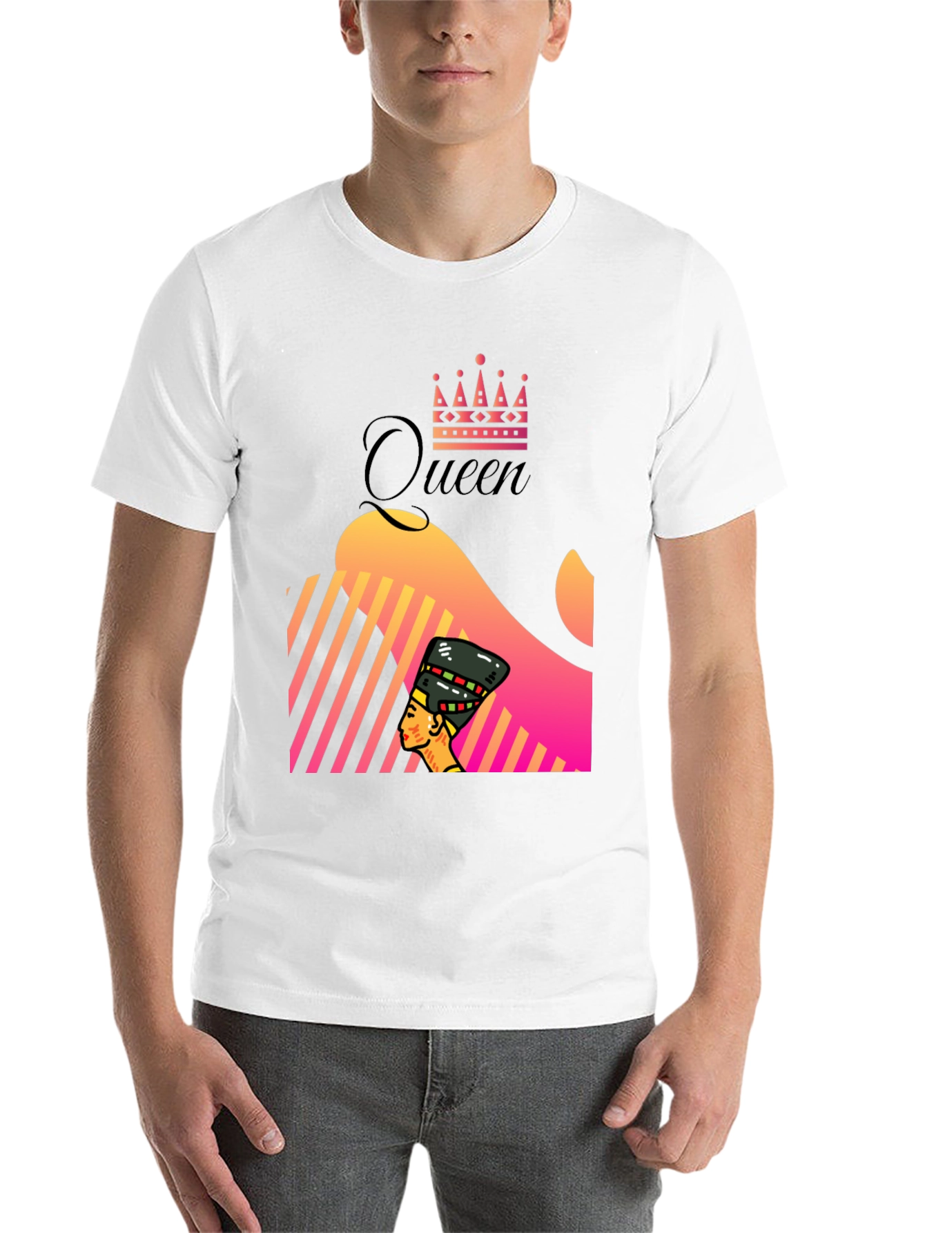 Black Queen Nefertiti Graphic Tee - Unique Design view 14