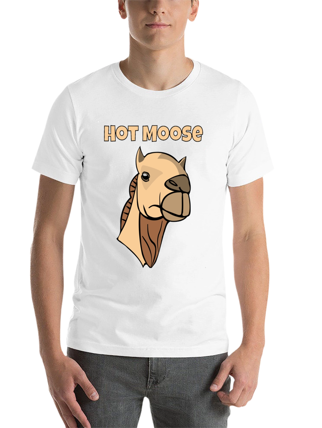 Black Hot Moose T-Shirt - Novelty Graphic Tee view 14