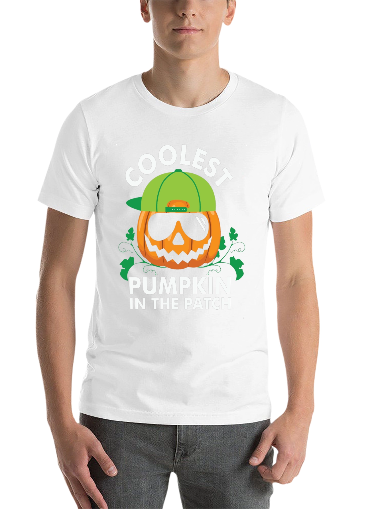 Black Coolest Pumpkin in the Patch Black T-Shirt view 14