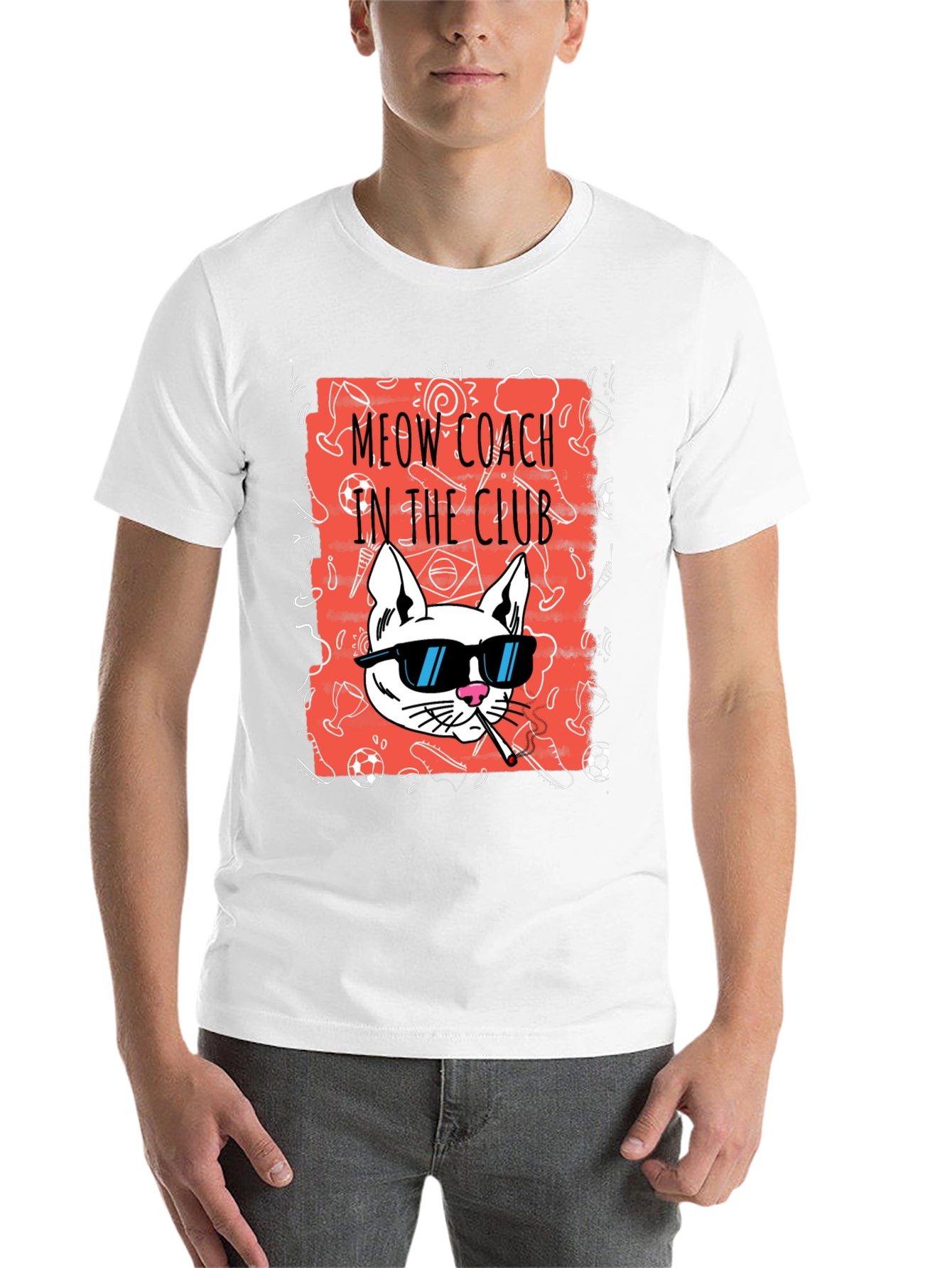 Black Meow Coach in the Club T-Shirt view 14