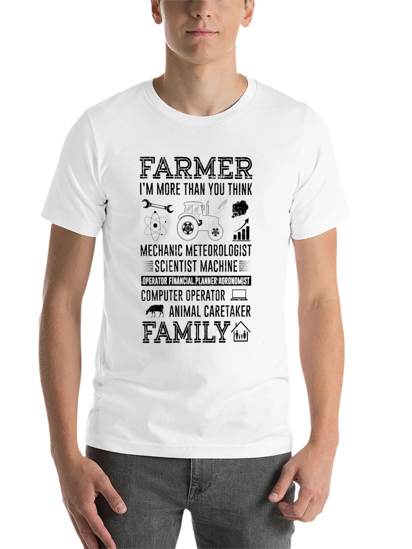 Black Farmer More Than You Think T-Shirt view 14