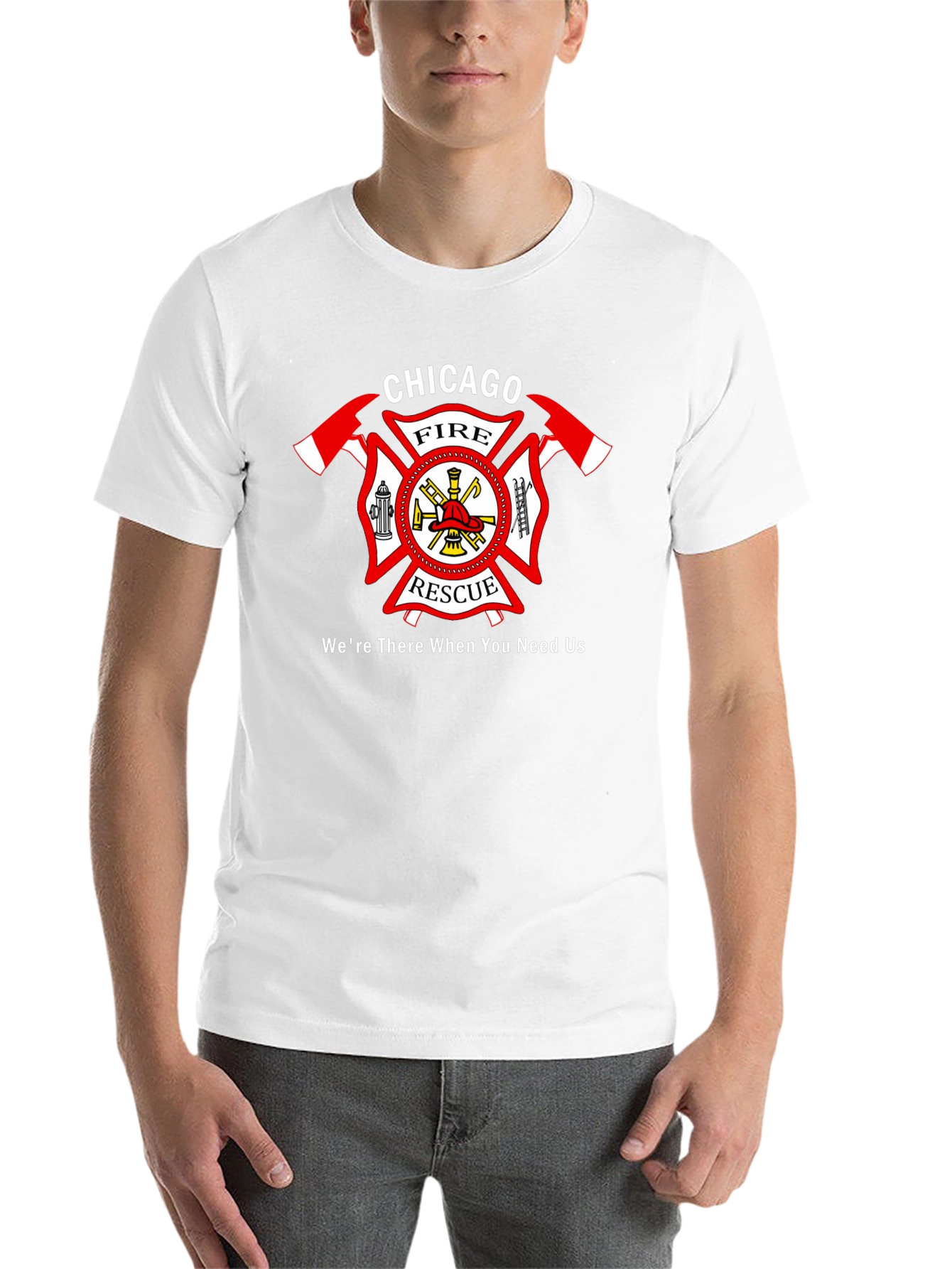 Black Chicago Fire Rescue T-Shirt view 14
