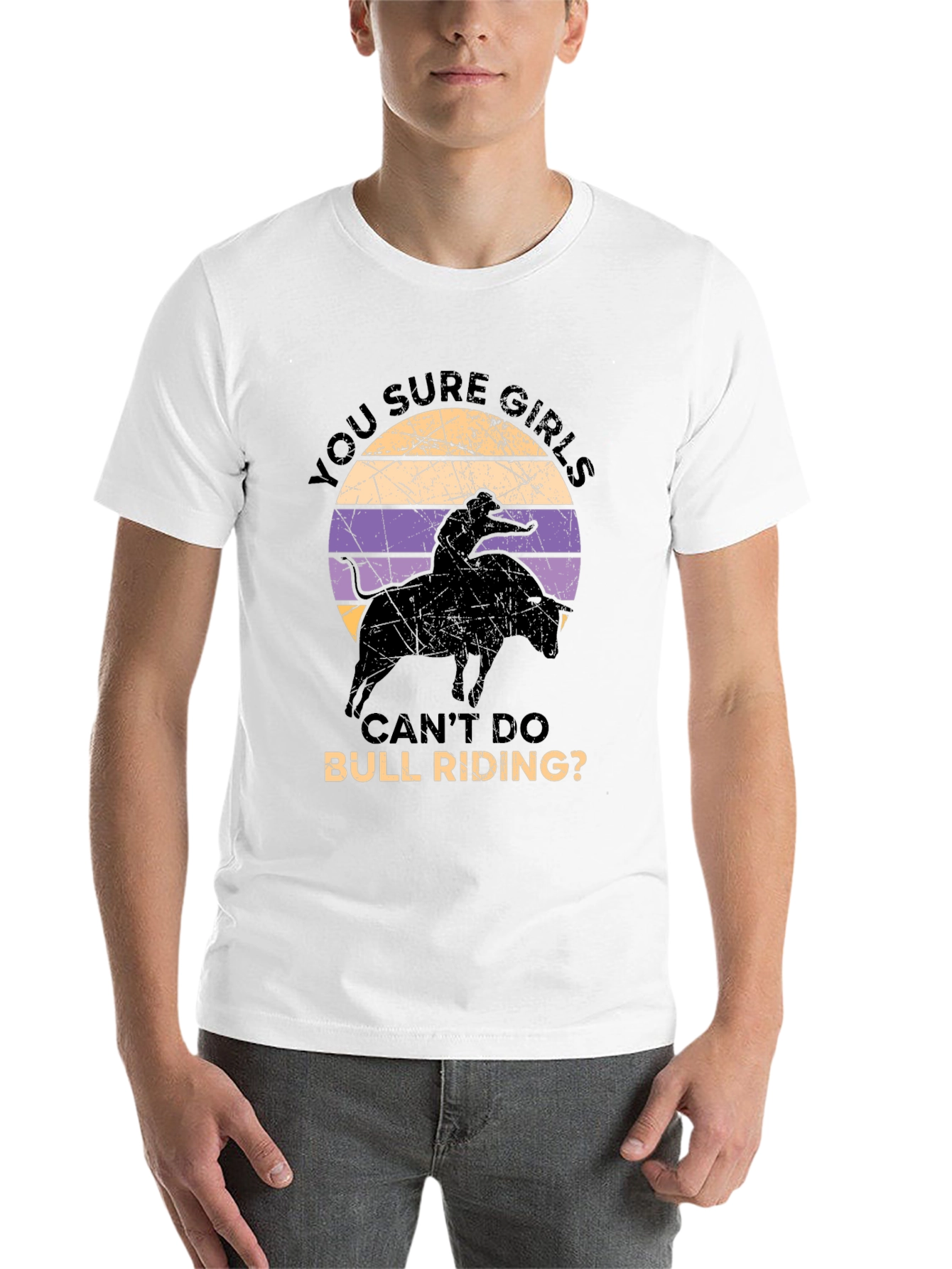 Black Girls Can Do Bull Riding T-Shirt view 14