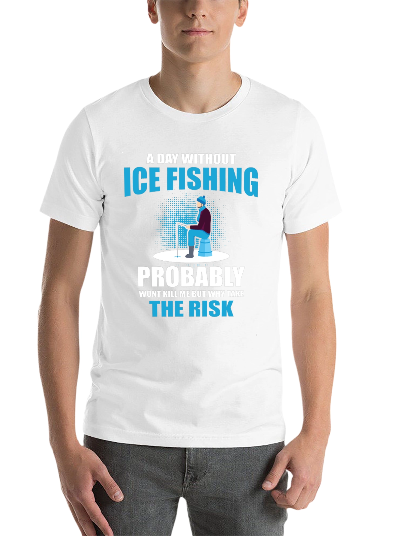 Black Ice Fishing Graphic T-Shirt view 14