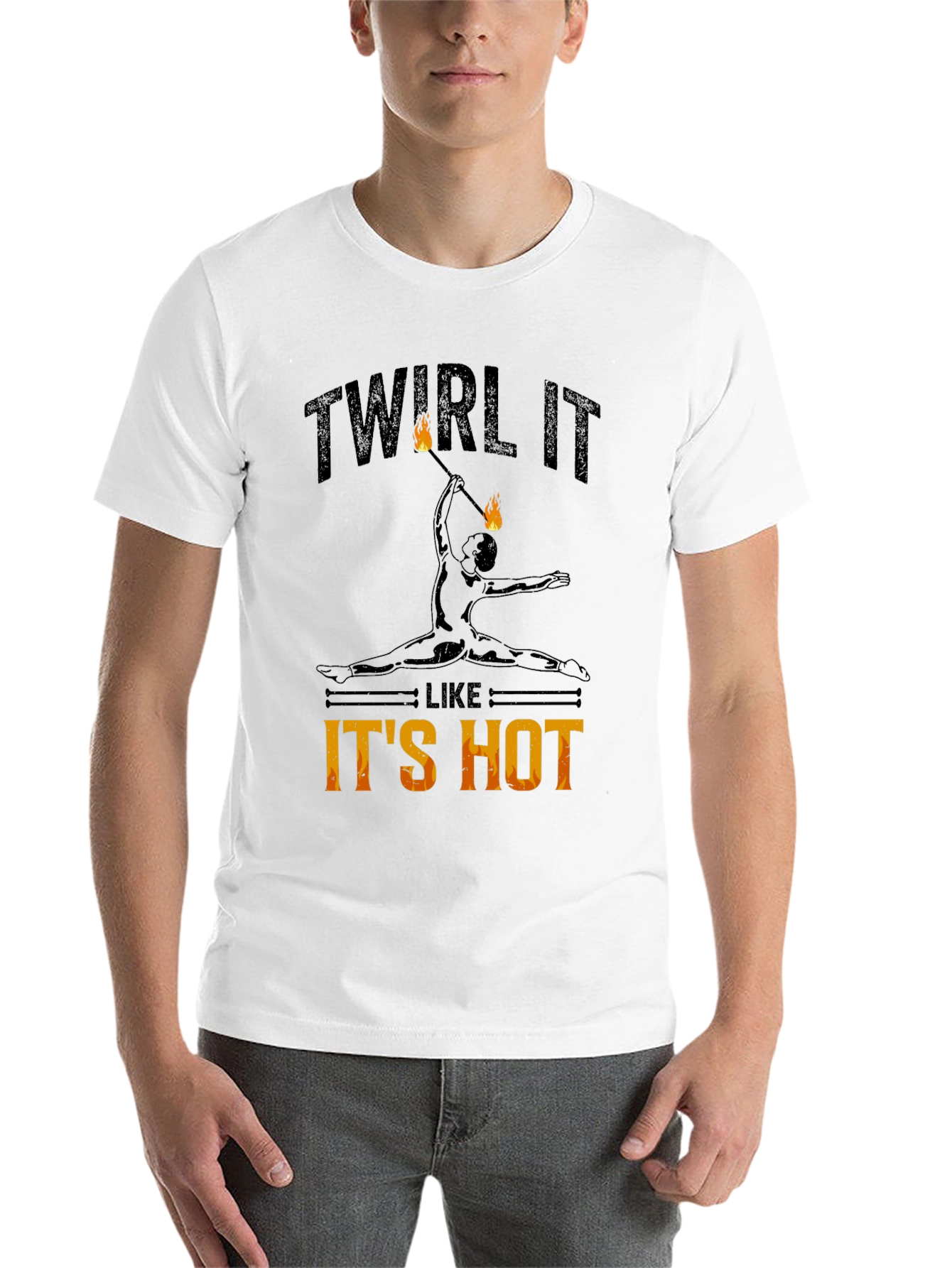 Black Twirl It Like It's Hot T-Shirt view 14