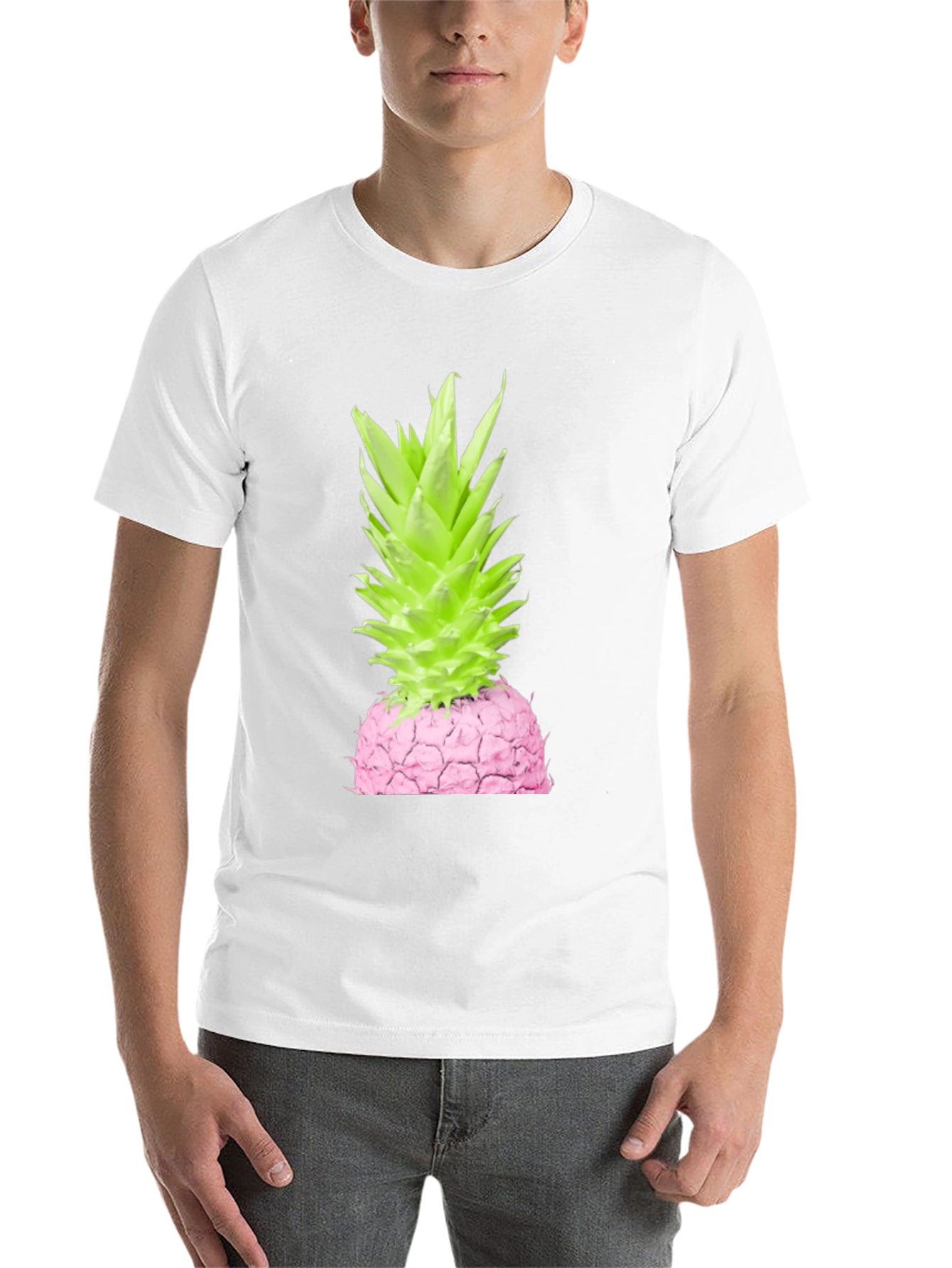 Black Pink Pineapple Graphic Tee view 14