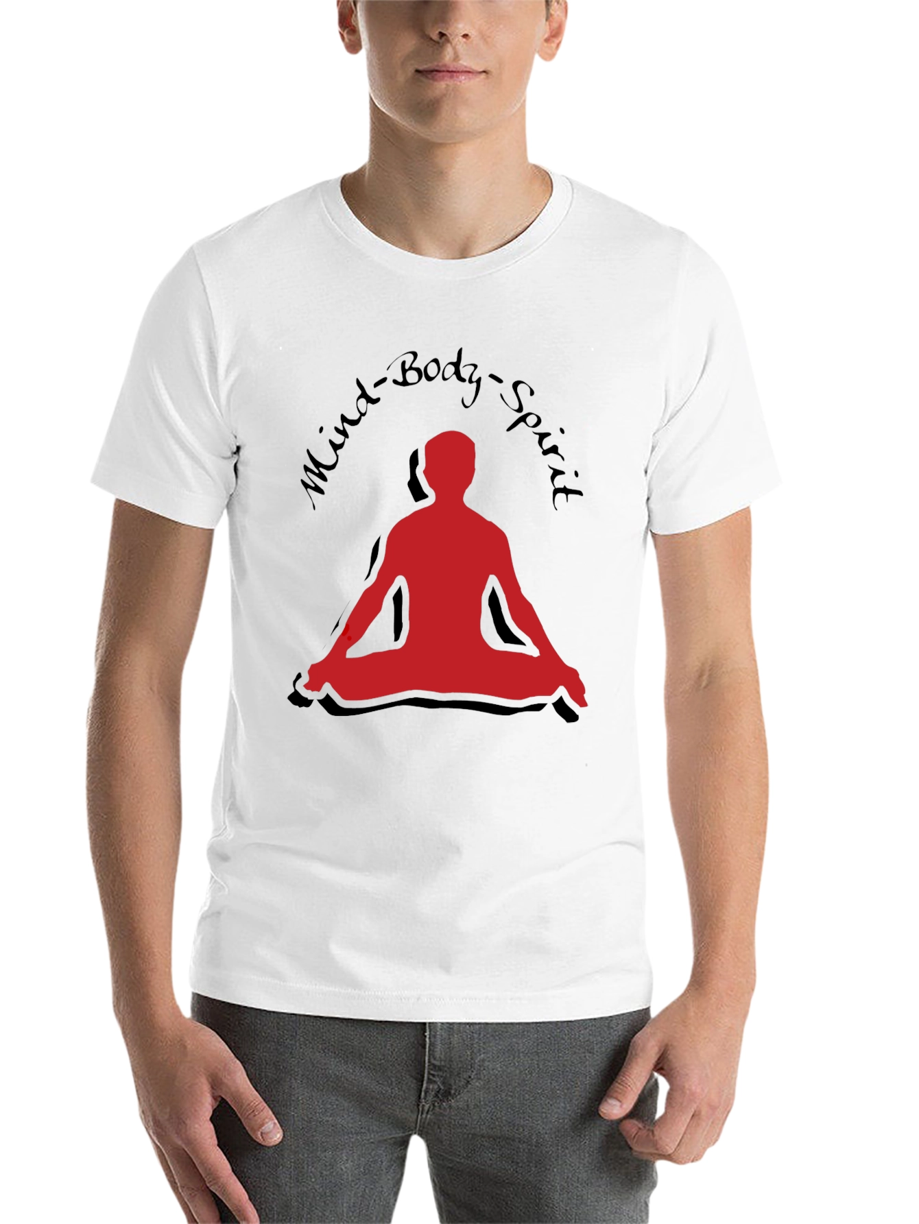 Black Mind Body Spirit T-Shirt - Yoga Meditation Tee view 14